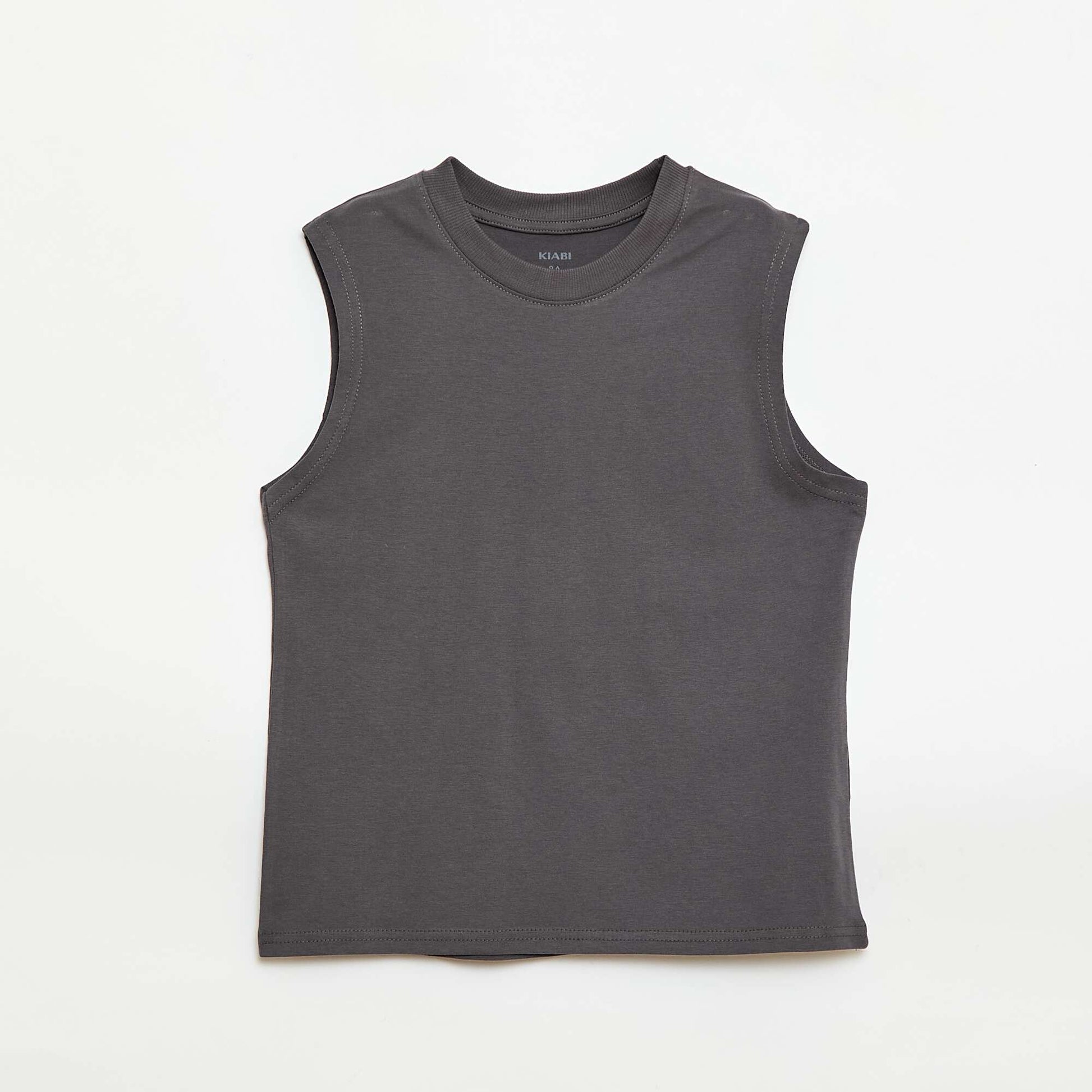 Pack of 2 round-neck tank tops YELLOW