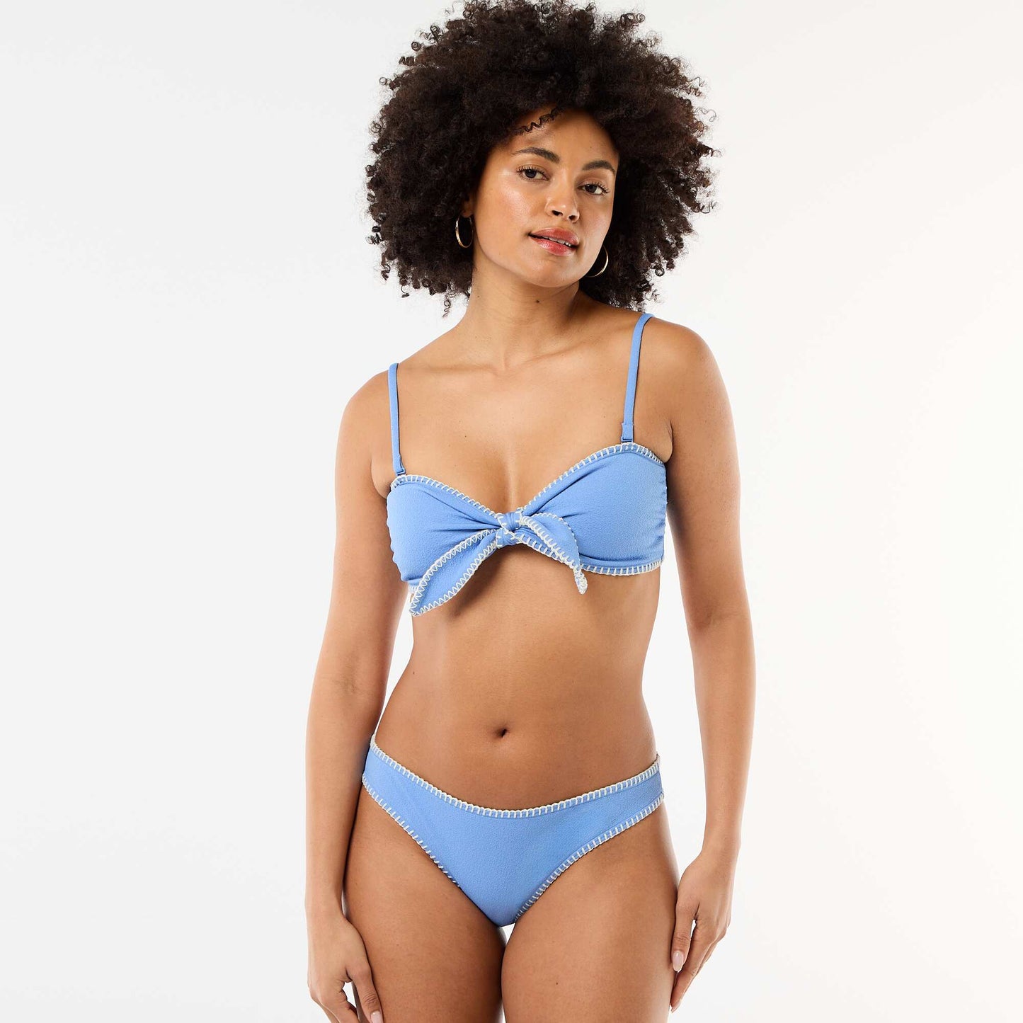 Swim briefs with contrast stitching BLUE