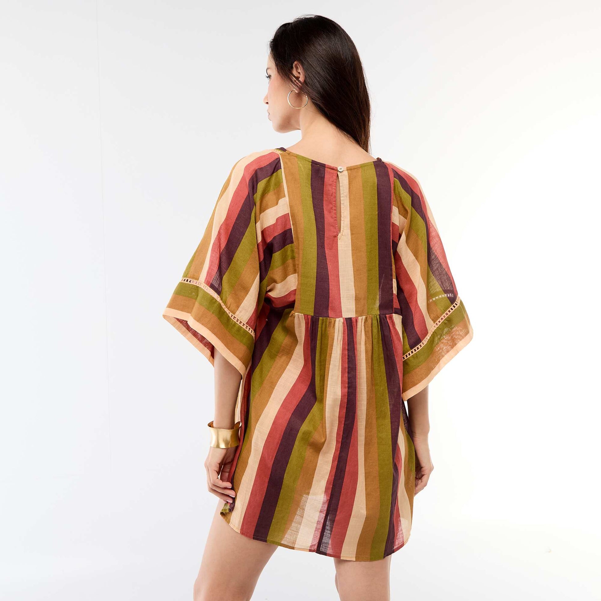 Mid-Length Beach Dress BROWN
