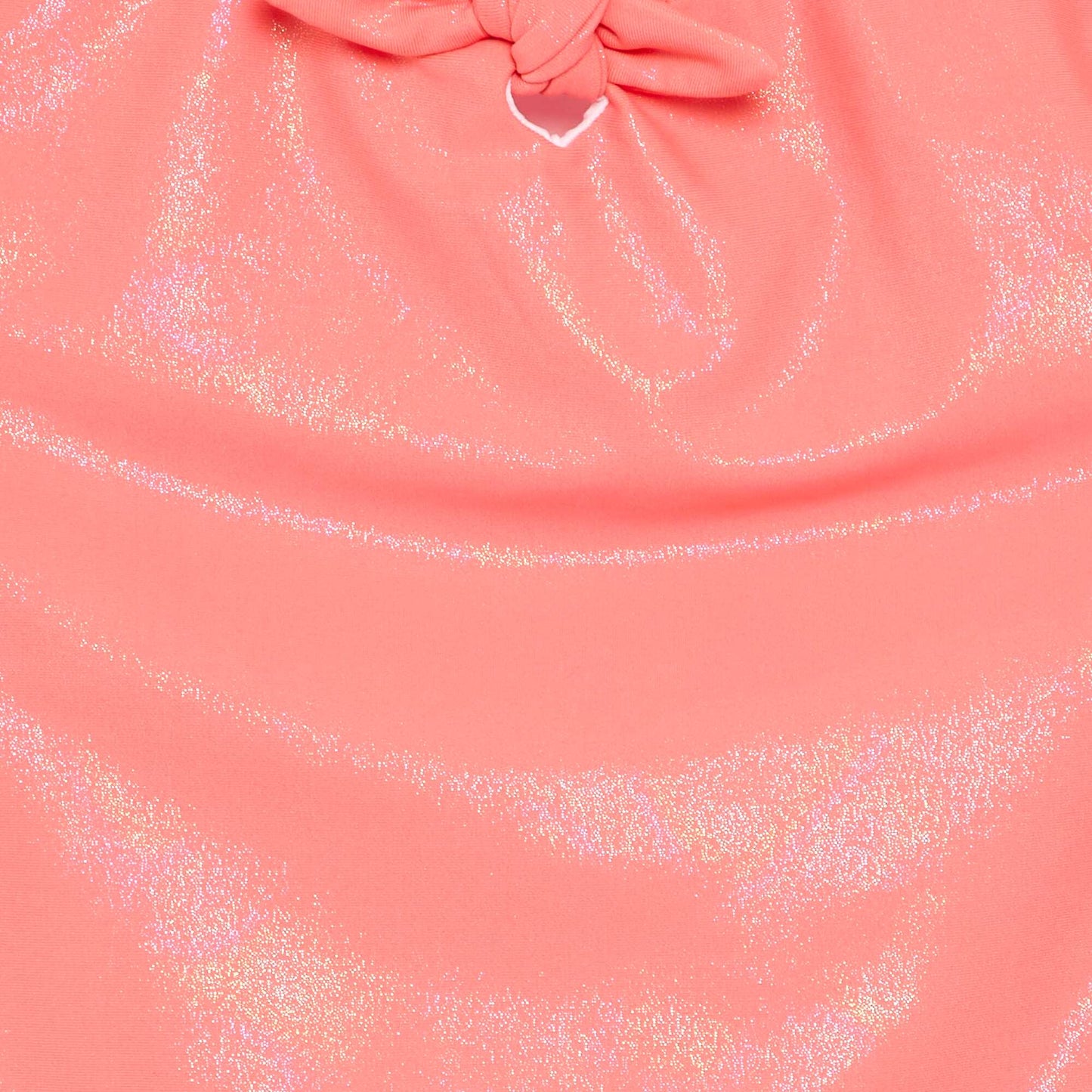 One-piece swimsuit with shiny fabric ORANGE