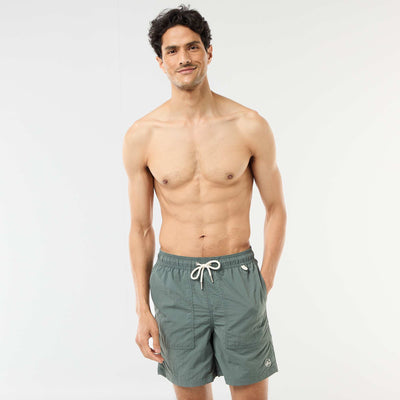 Swim shorts with large pockets GREEN