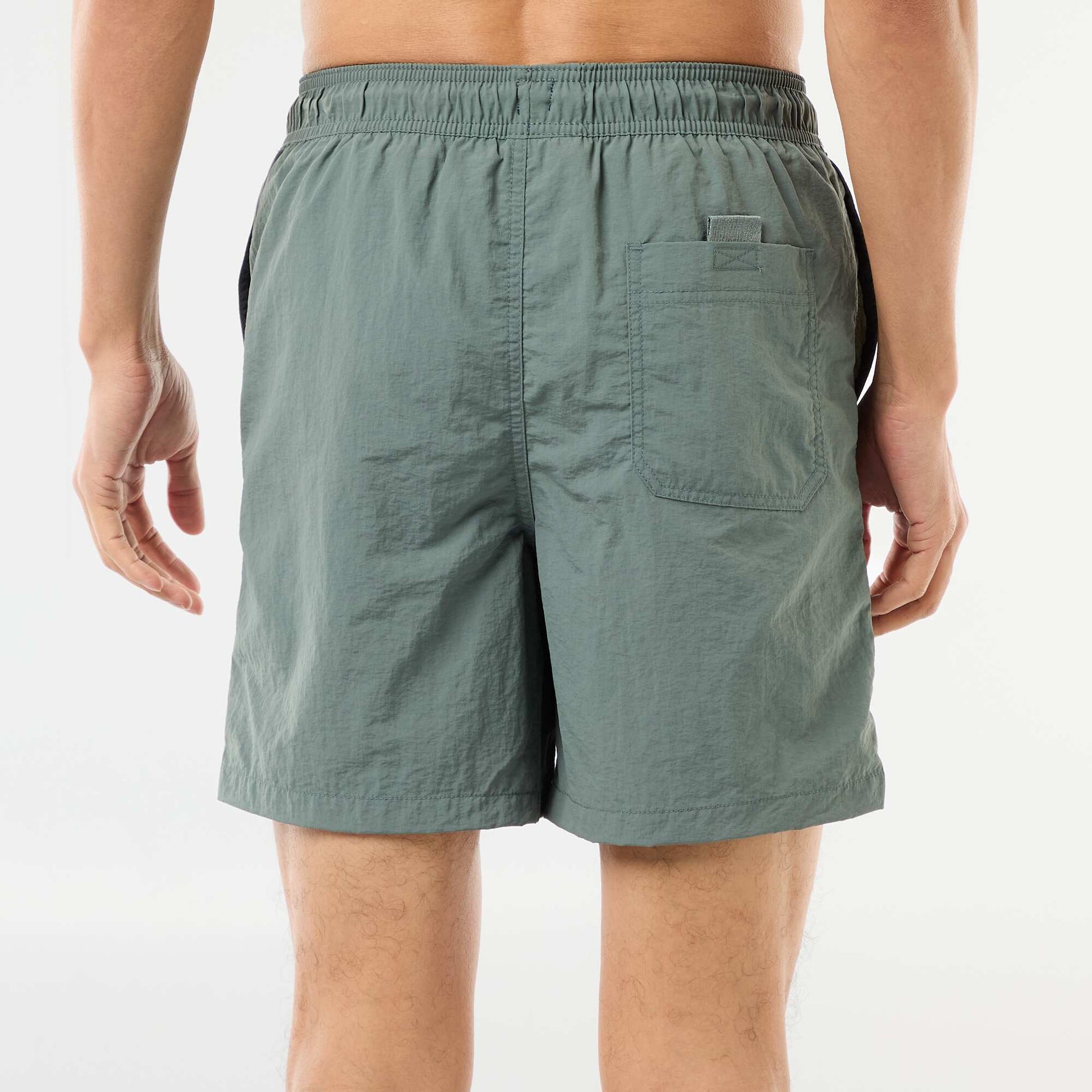 Swim shorts with large pockets GREEN