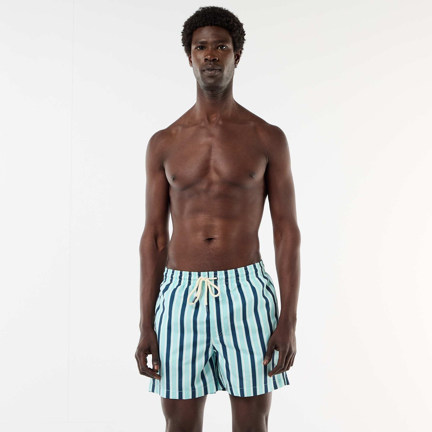Patterned Swim Bermudas BLUE