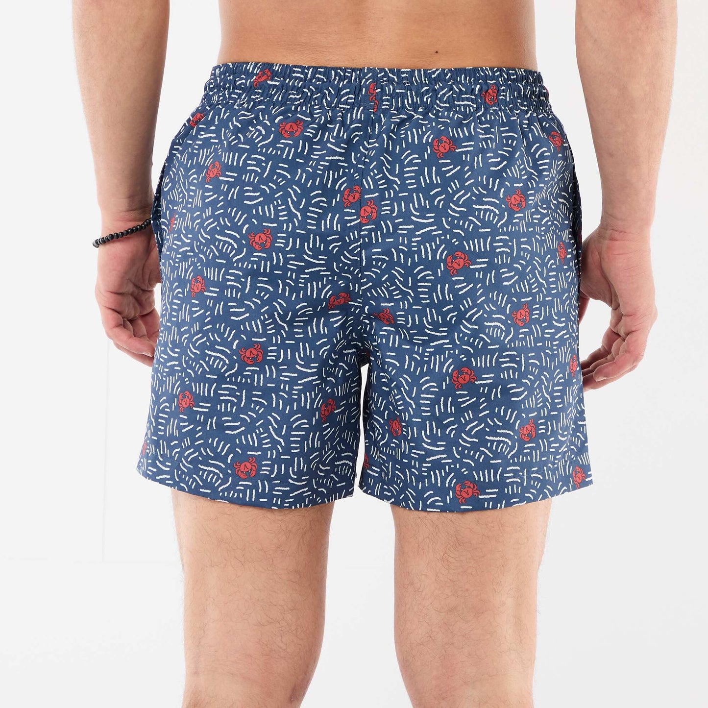 Patterned Swim Bermudas BLUE