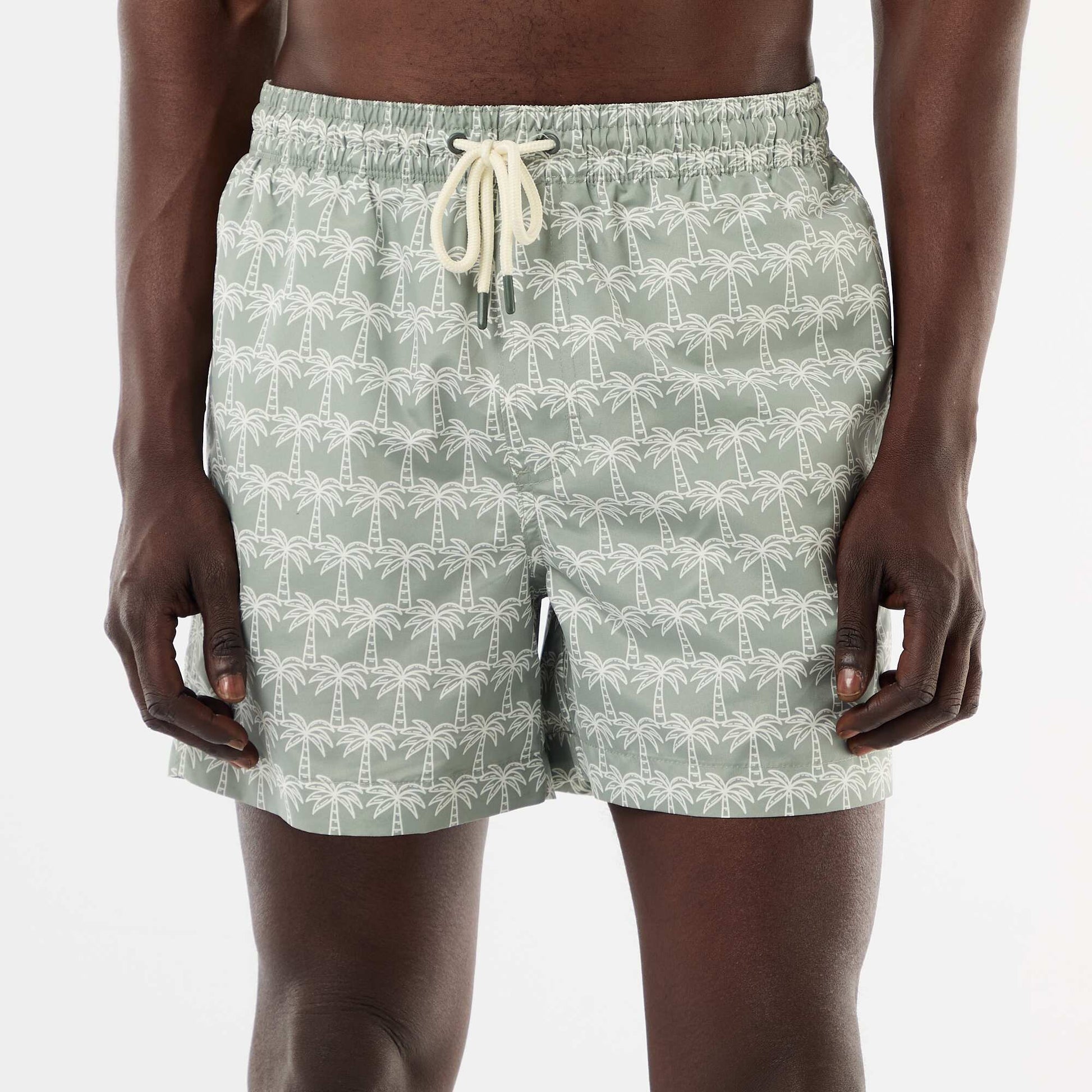 Patterned Swim Bermudas KHAKI