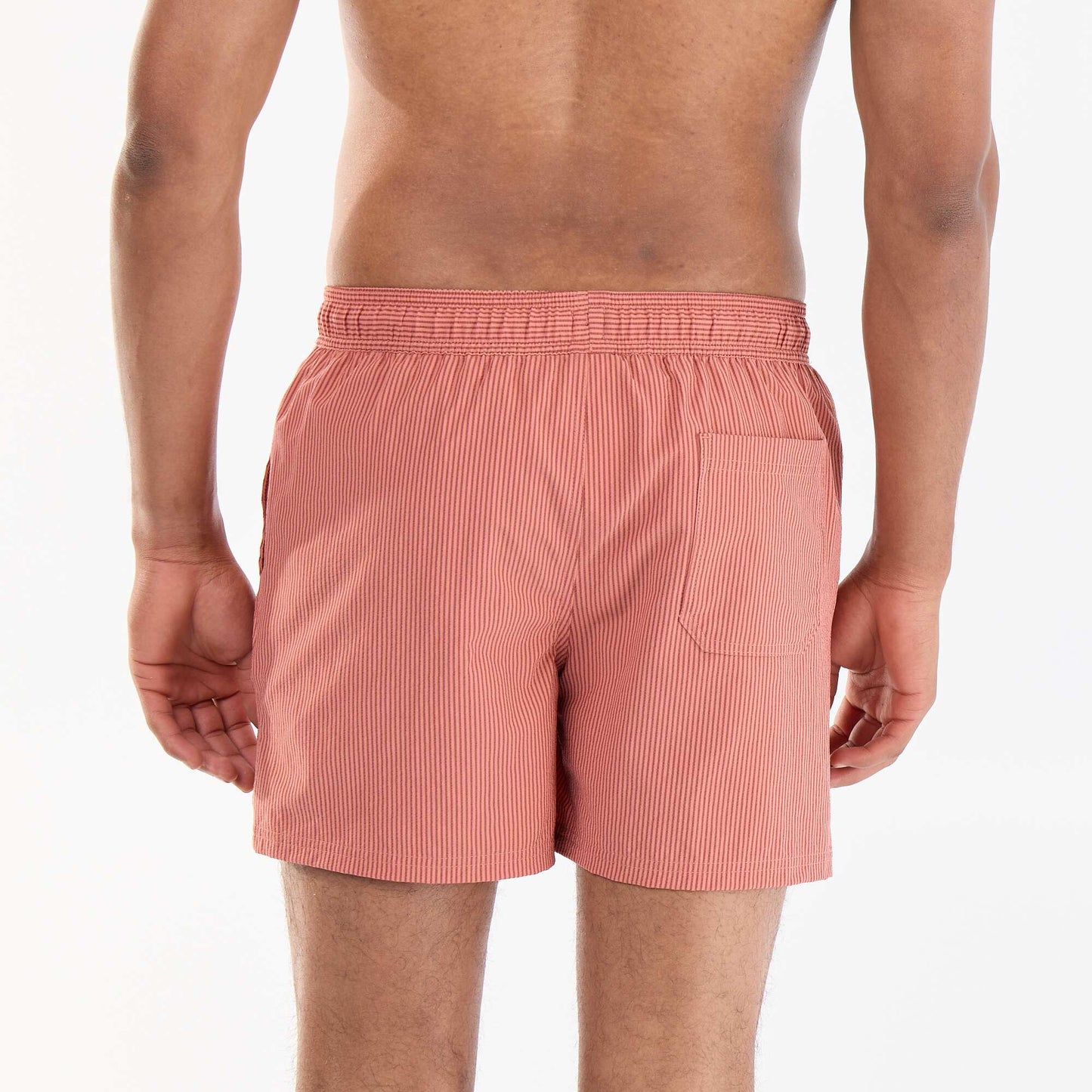 Seersucker Swim Shorts RED