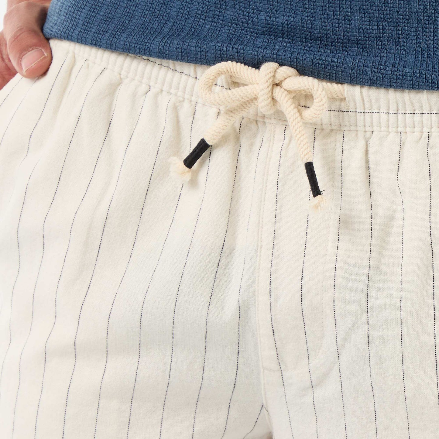 Linen-blend Bermuda Shorts WHITE