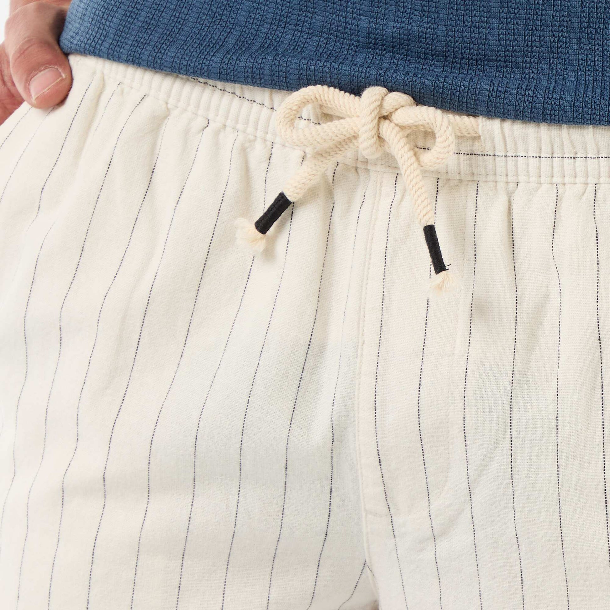 Linen-blend Bermuda Shorts WHITE