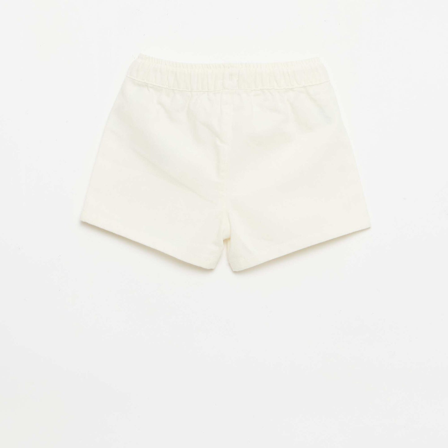 სადა ჯინსის შორტი თეთრი