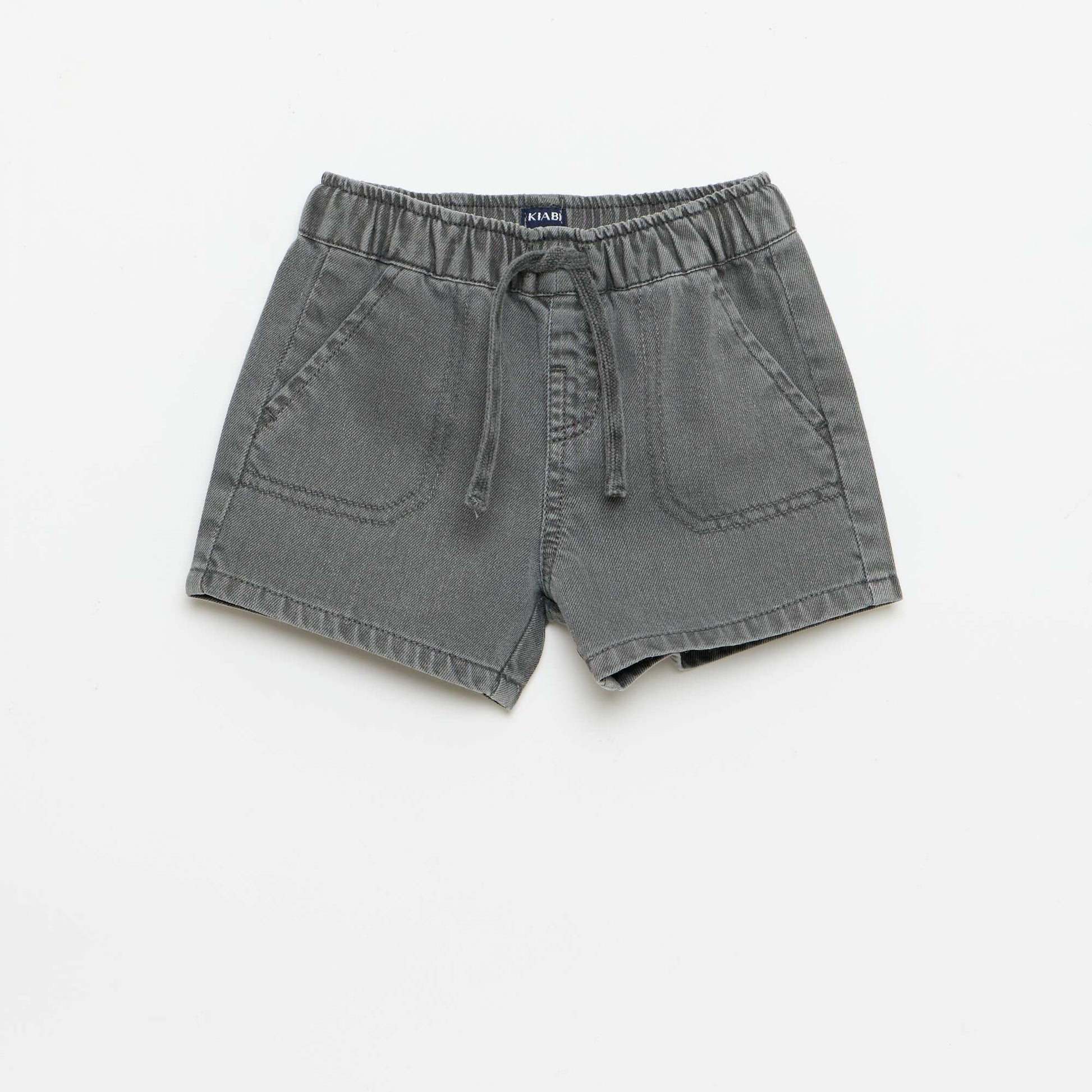 სადა ჯინსის შორტი ნაცრისფერი