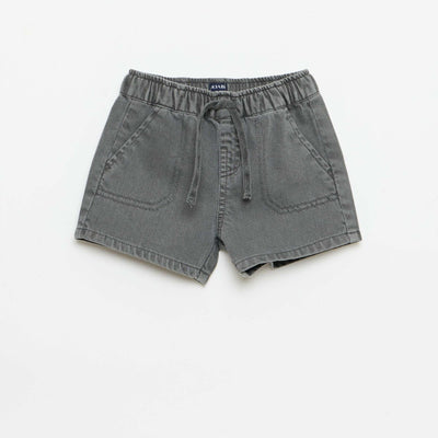 სადა ჯინსის შორტი ნაცრისფერი