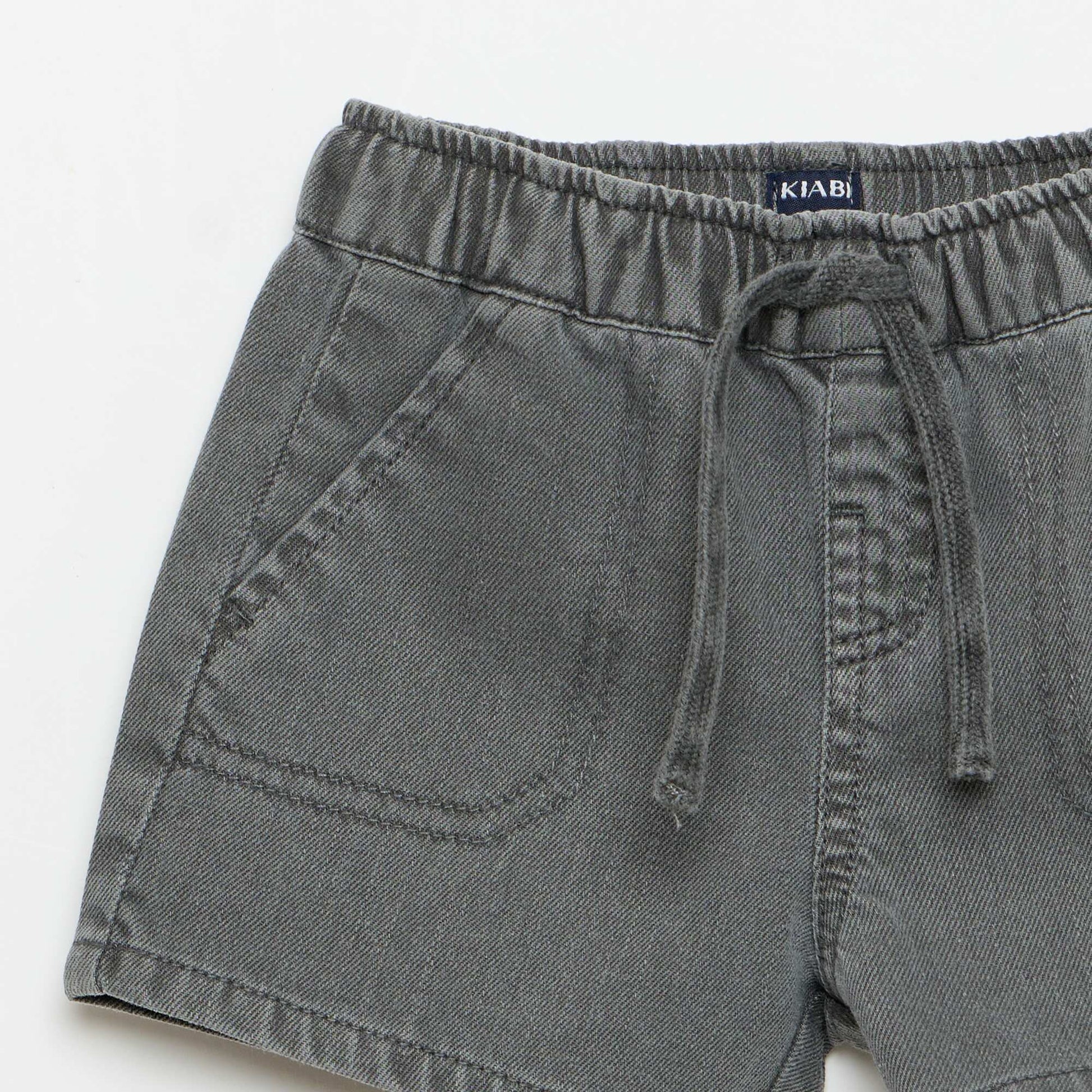 სადა ჯინსის შორტი ნაცრისფერი