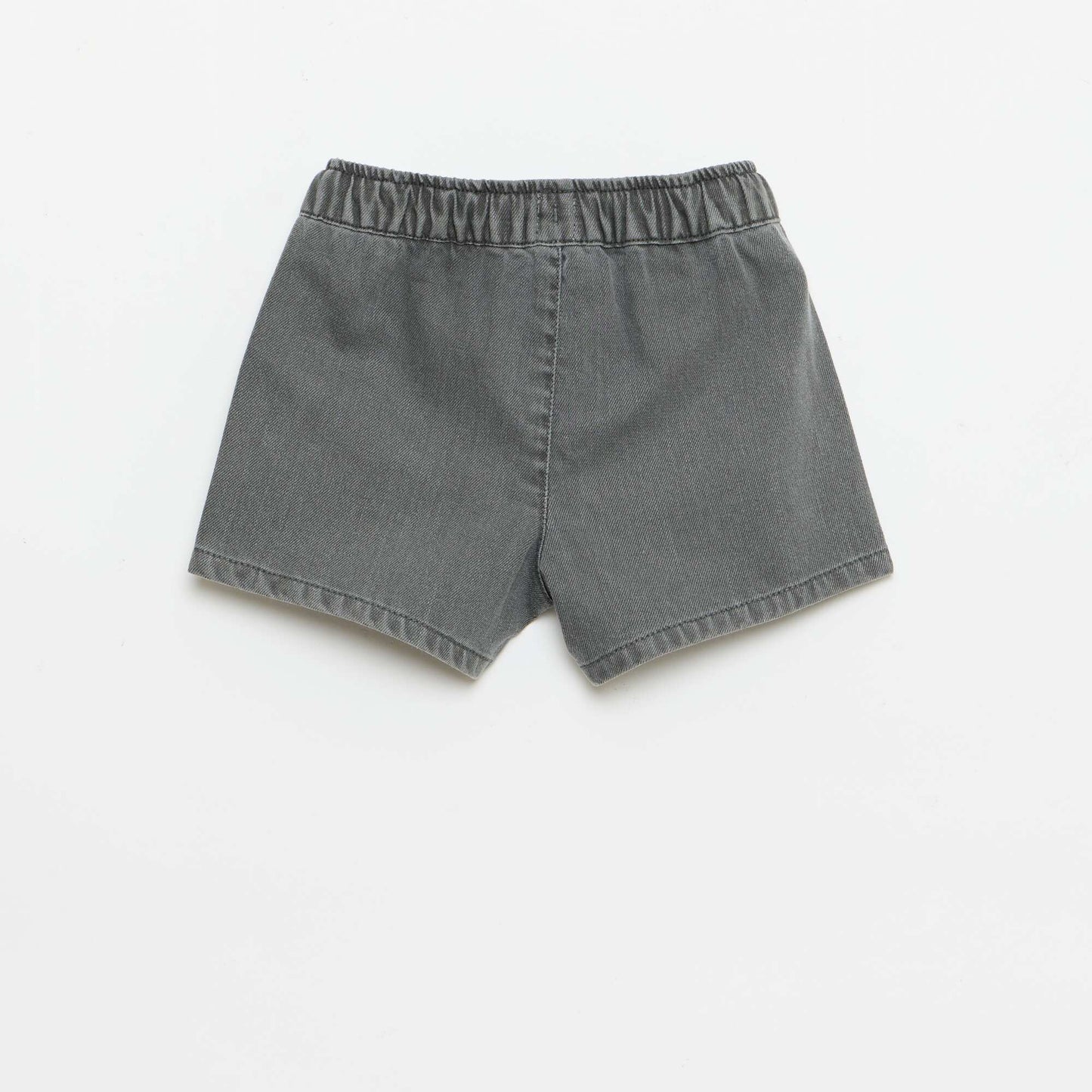 სადა ჯინსის შორტი ნაცრისფერი