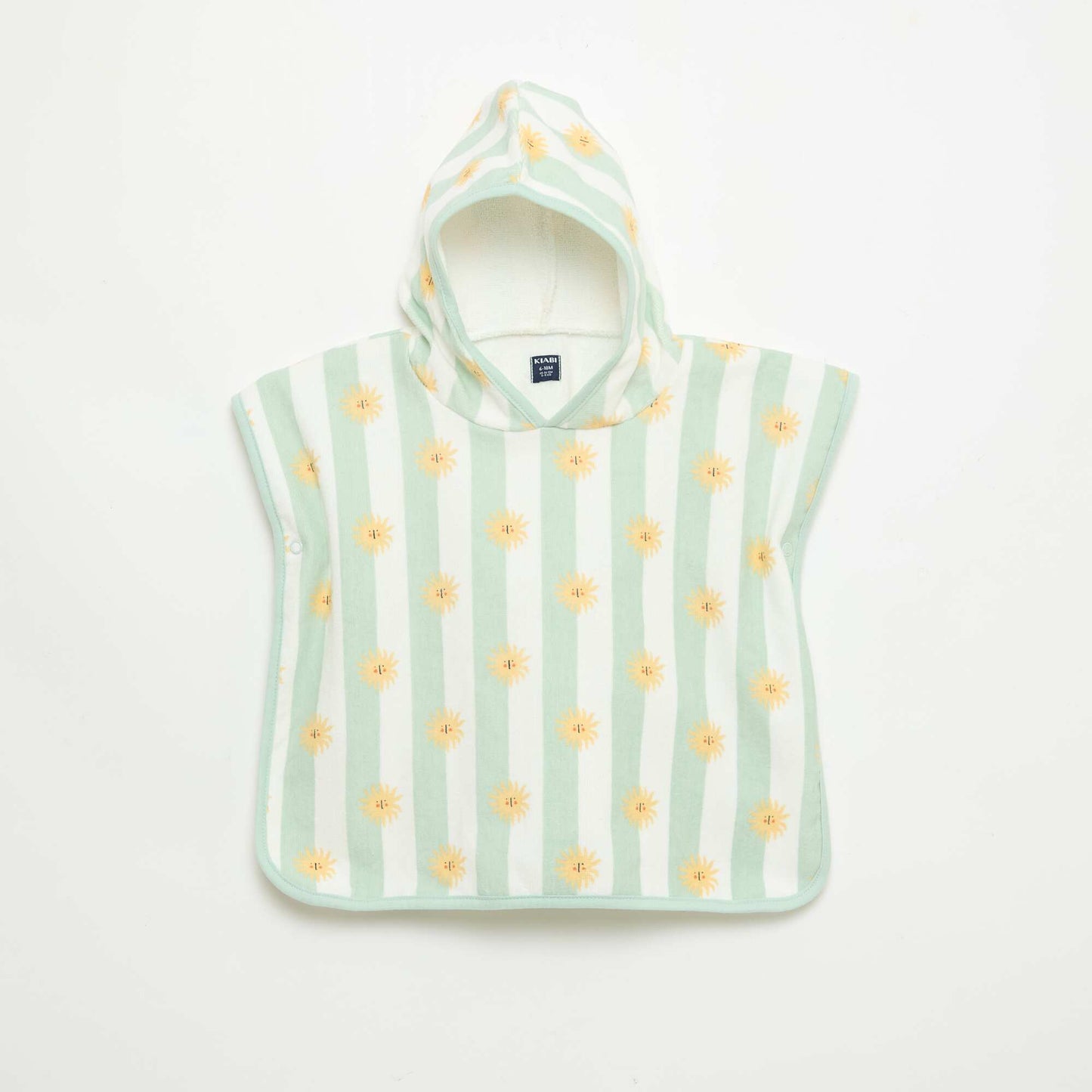 Hooded bath poncho GREEN