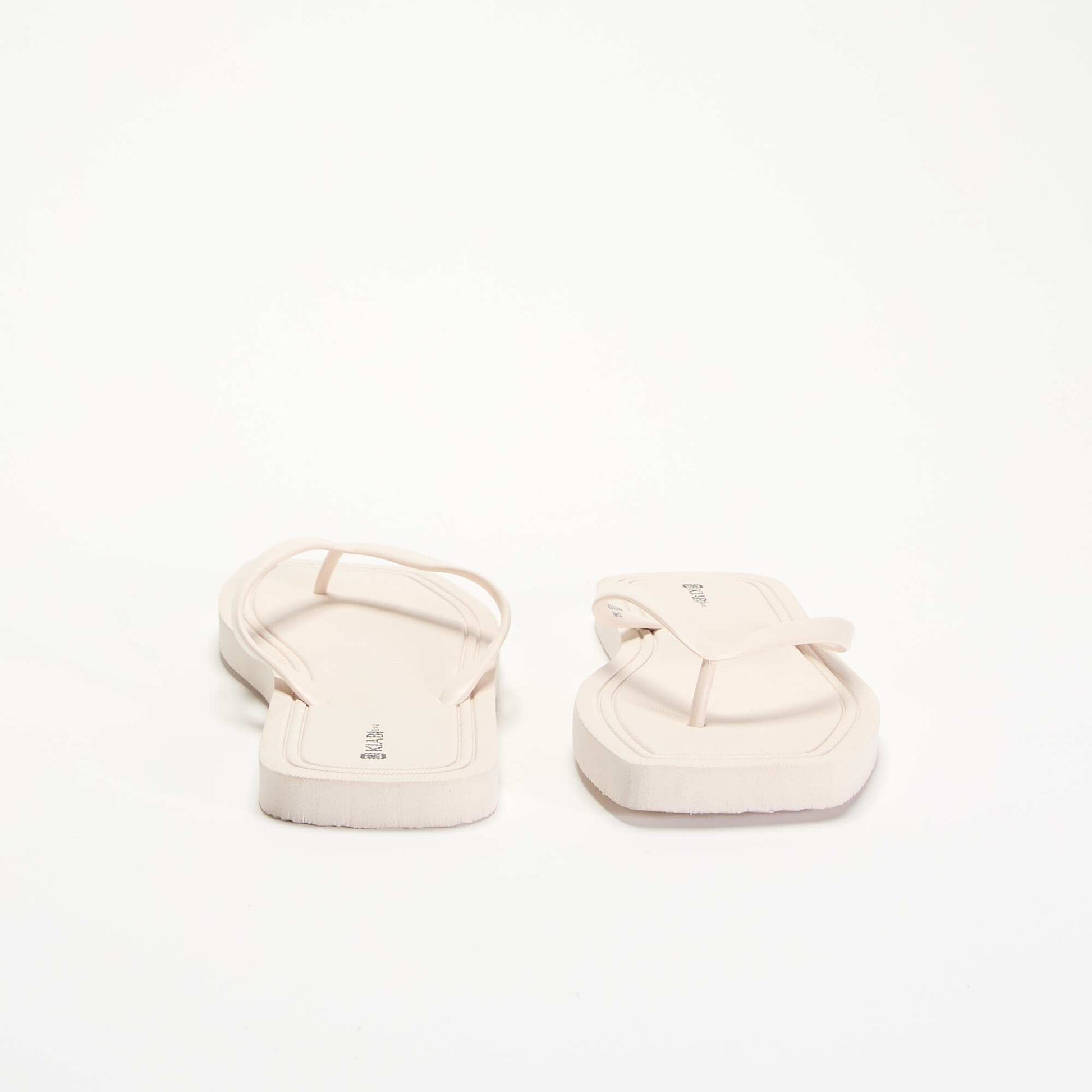 Plain flip-flops BEIGE