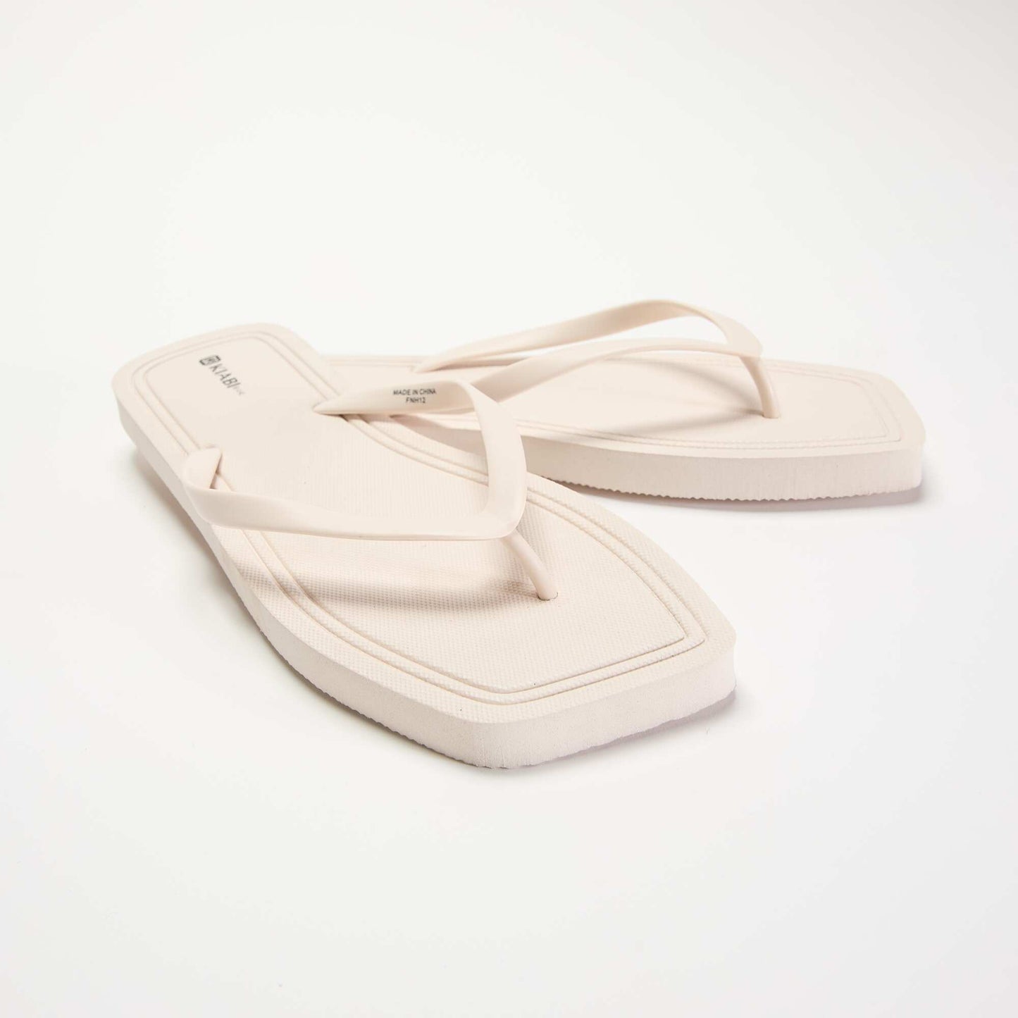 Plain flip-flops BEIGE