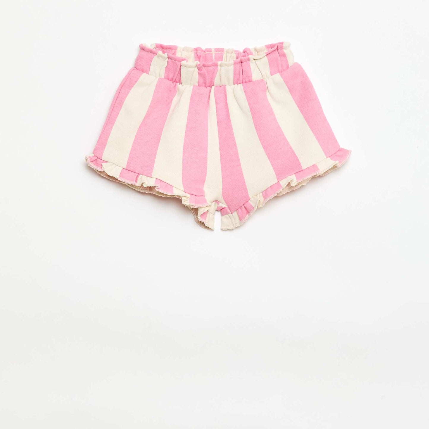 პრინტიანი ჯერსი შორტი ვარდისფერი