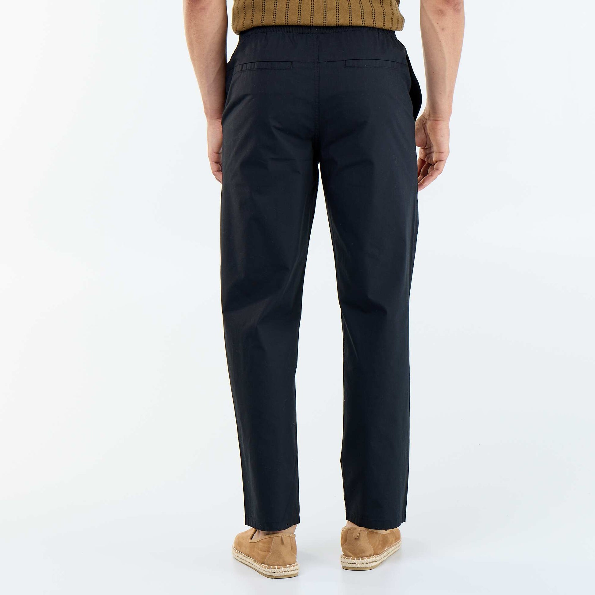 Poplin City Trousers BLACK