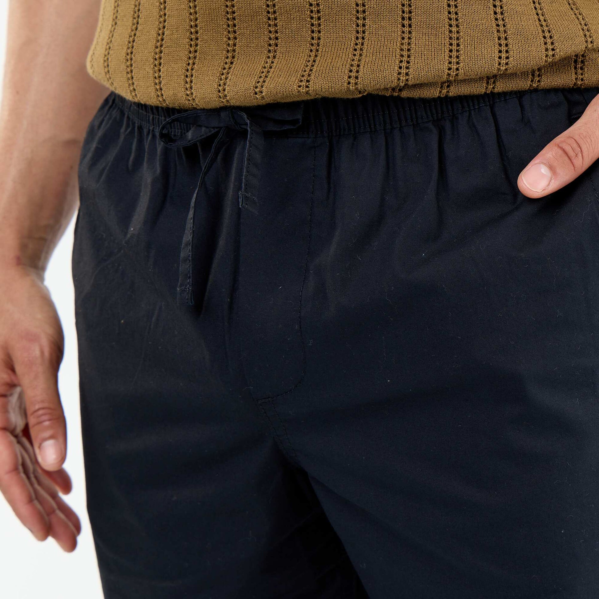 Poplin City Trousers BLACK