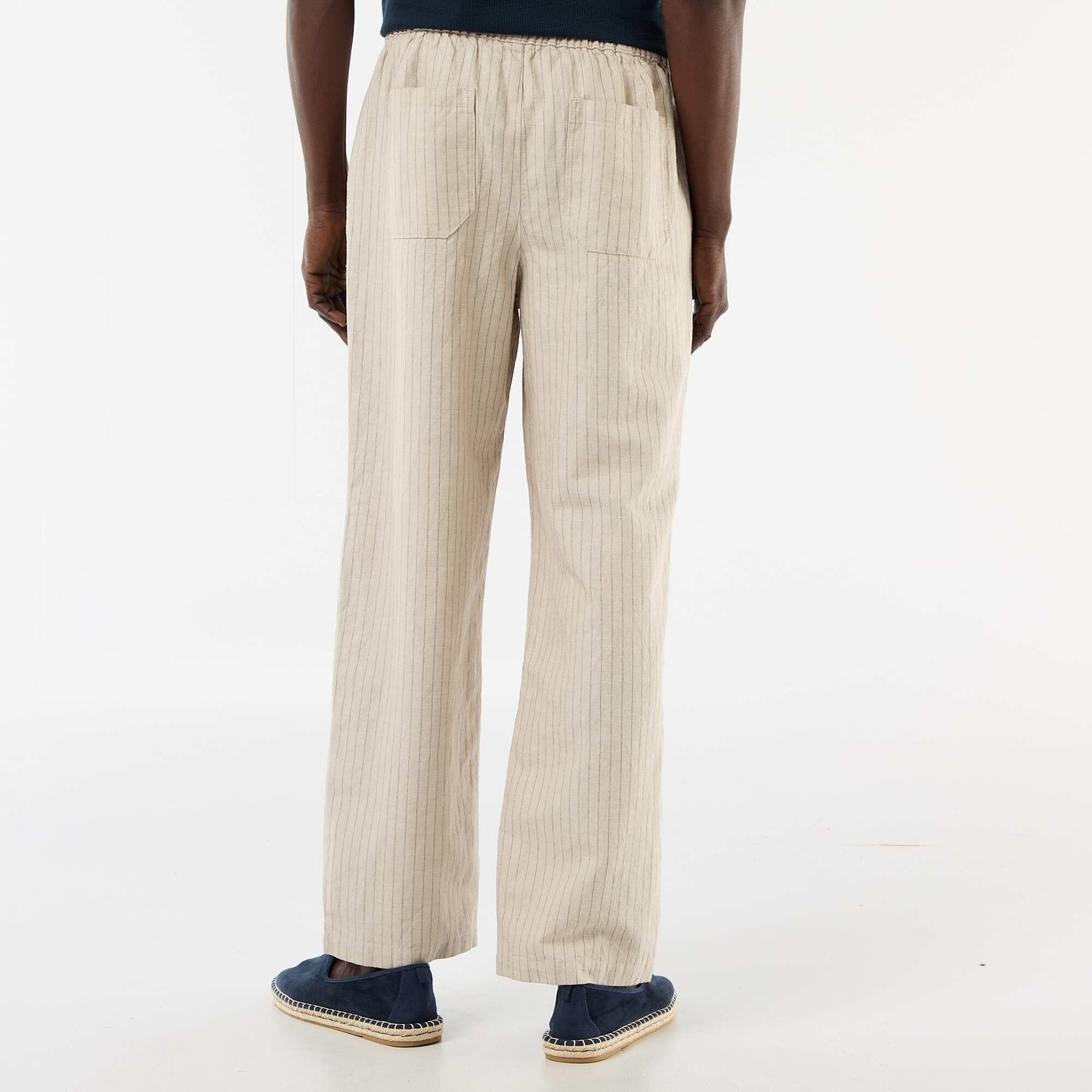 Linen Blend Trousers BEIGE