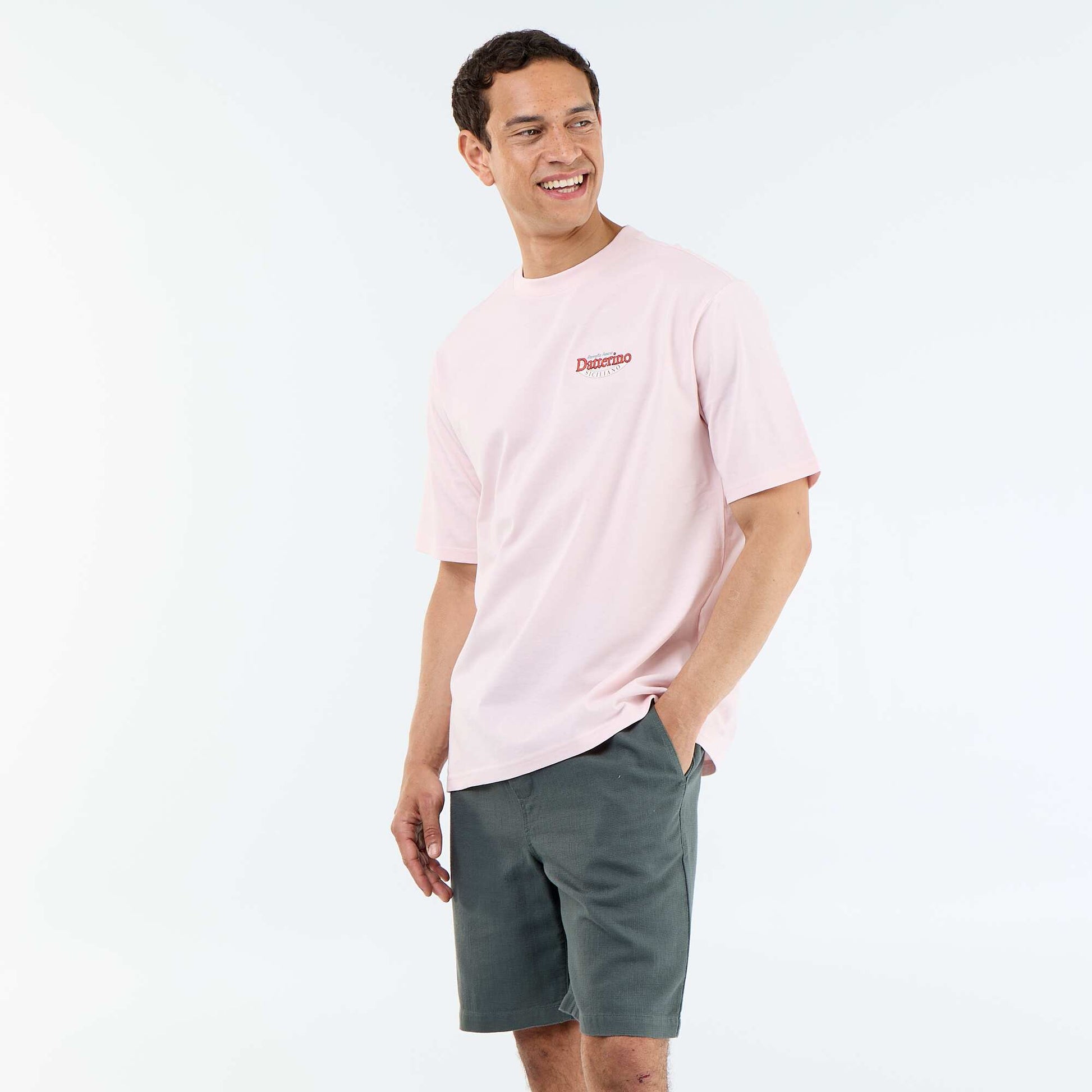 Lightweight fleece Bermuda shorts with drawstrings GREEN