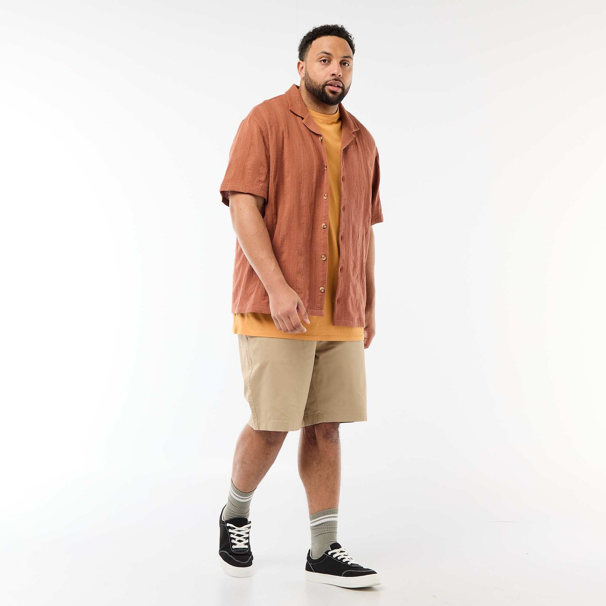 Twill Chino Bermuda Shorts BEIGE