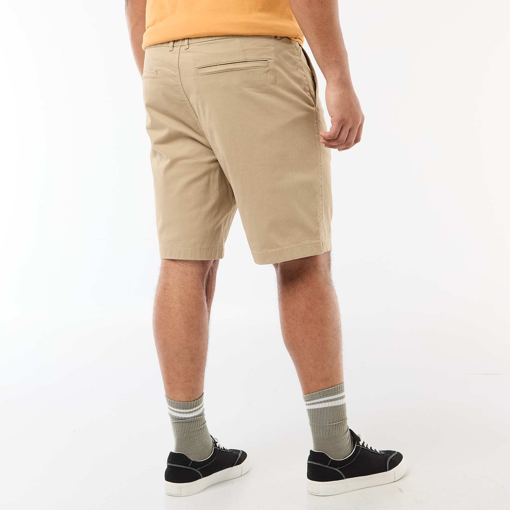 Twill Chino Bermuda Shorts BEIGE