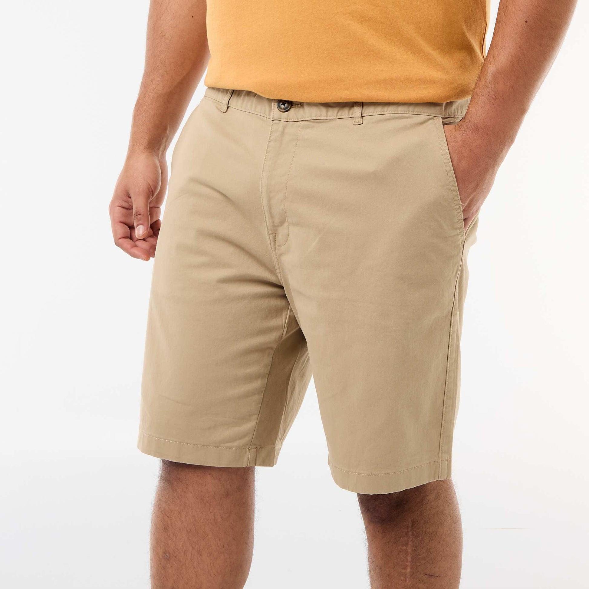 Twill Chino Bermuda Shorts BEIGE