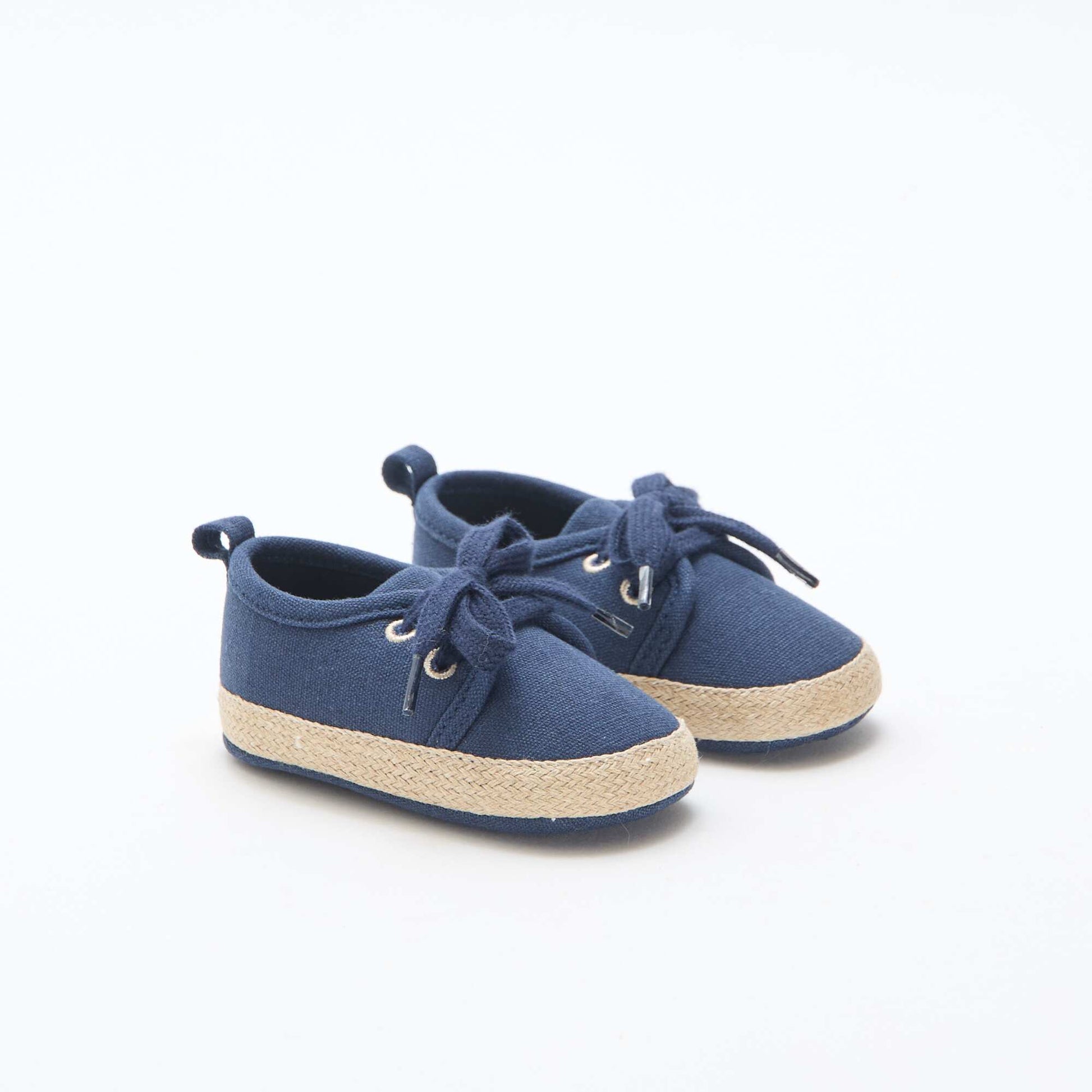 Fabric Lace-Up Sneakers BLUE