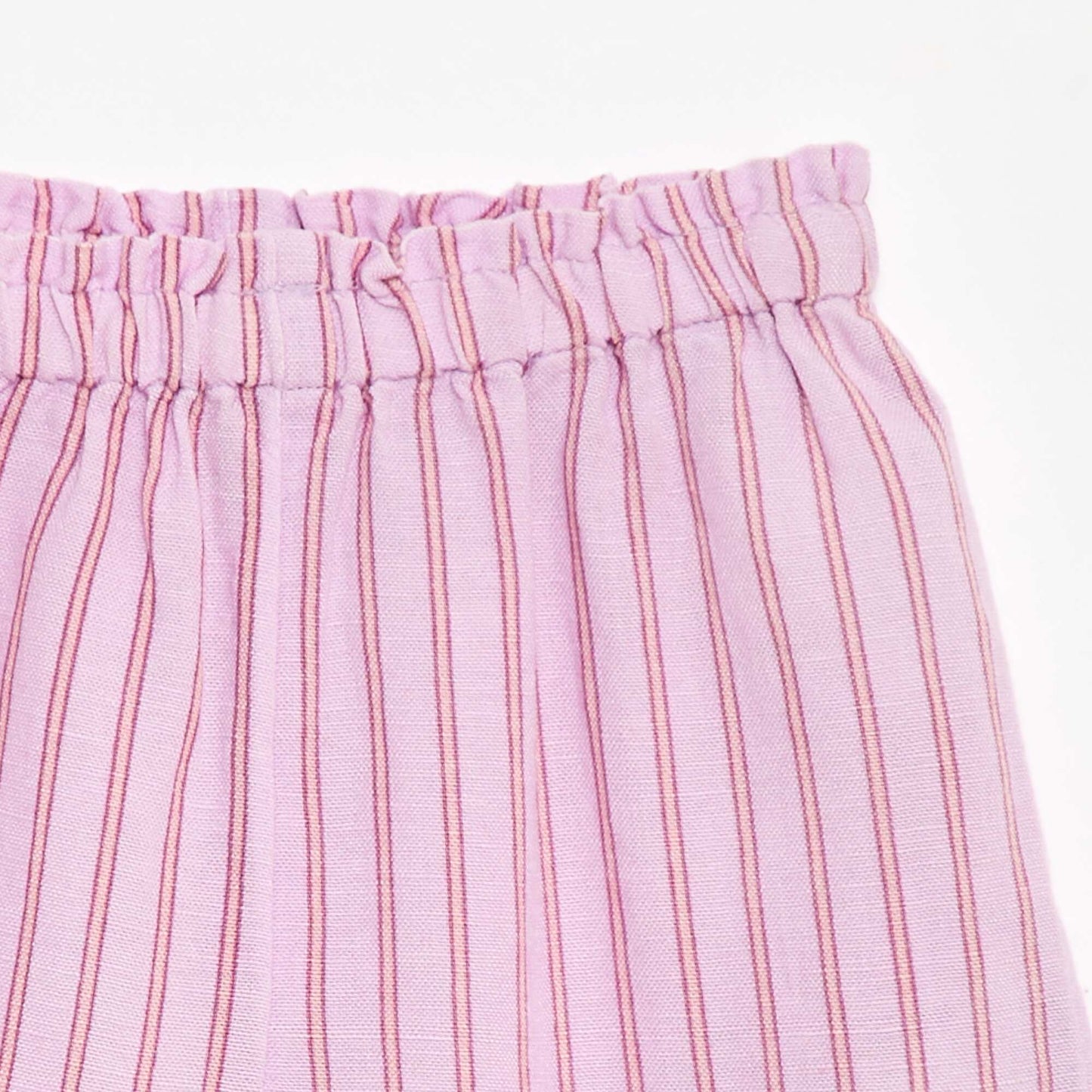 Ruffled Hem Trousers PURPLE