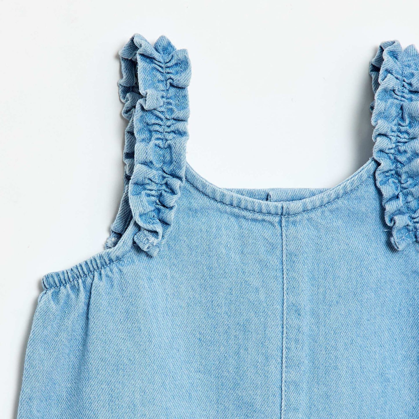 ჯინსის მოკლე საცურაო კოსტუმი ლურჯი