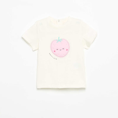 Printed Short-Sleeved T-shirt WHITE