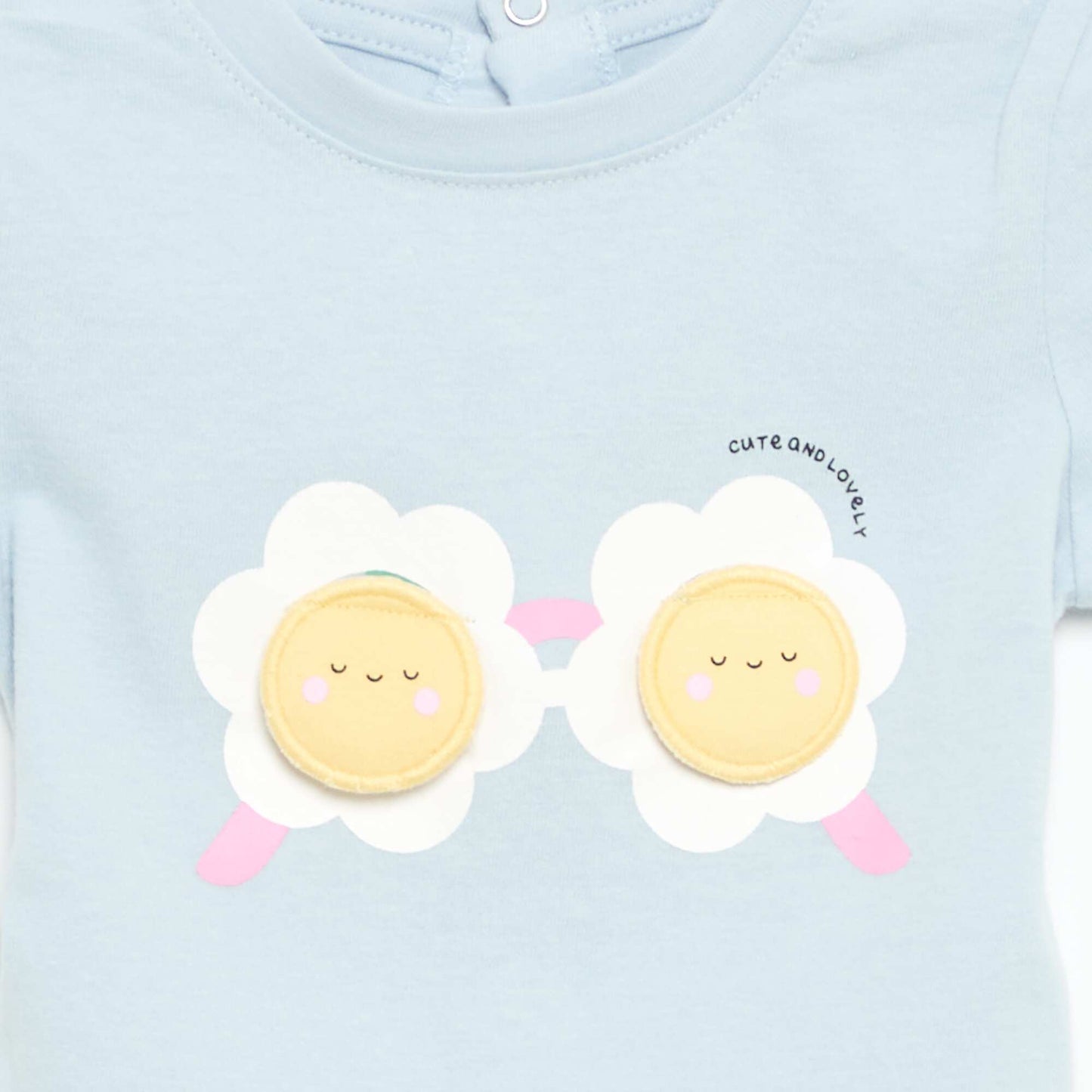 Printed Short-Sleeved T-shirt BLUE
