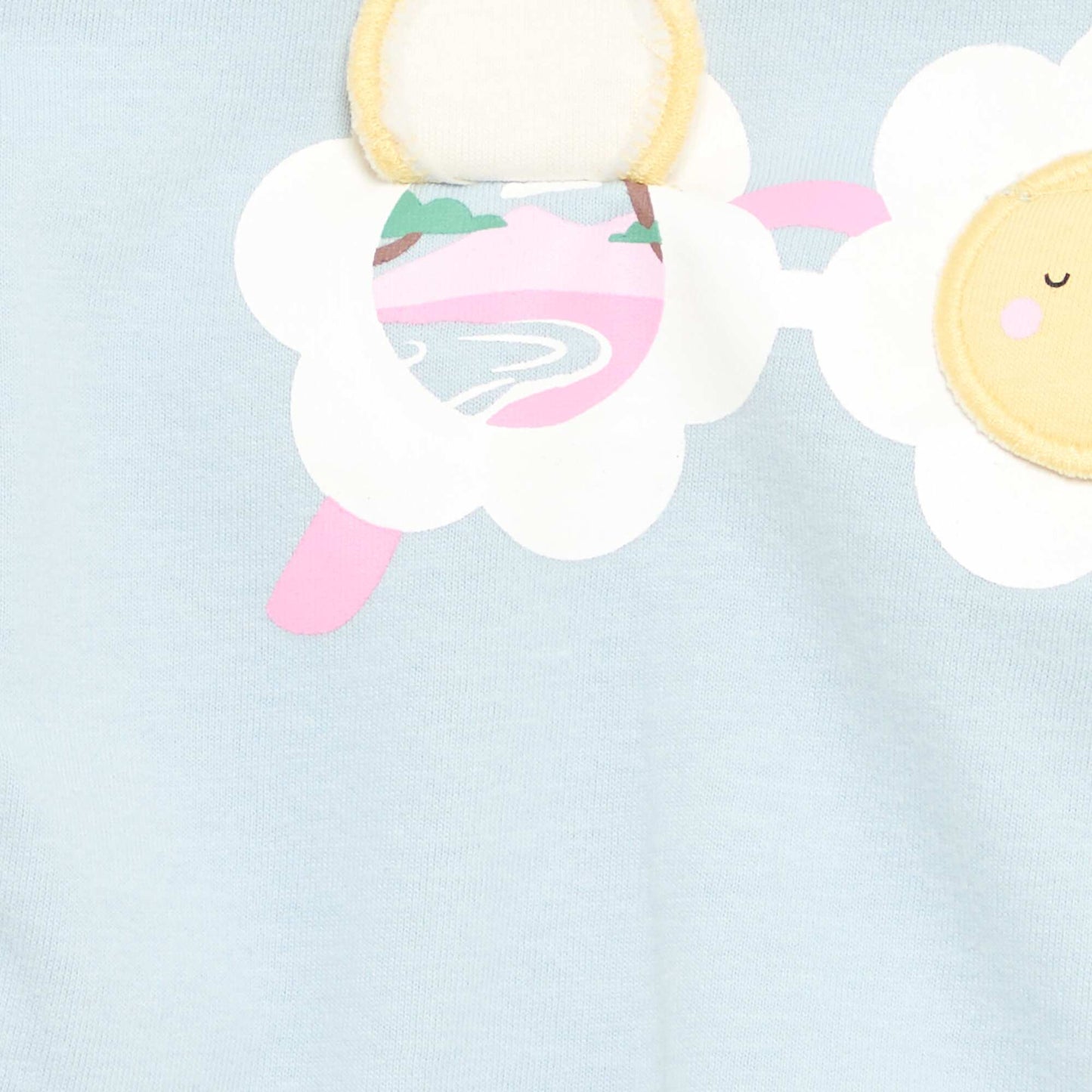 Printed Short-Sleeved T-shirt BLUE