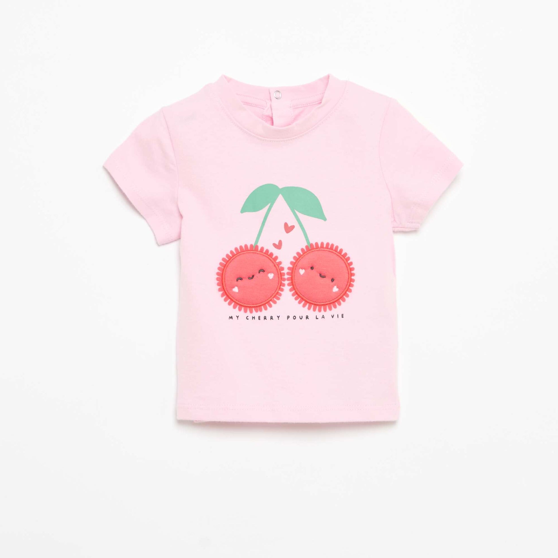 Printed Short-Sleeved T-shirt PINK