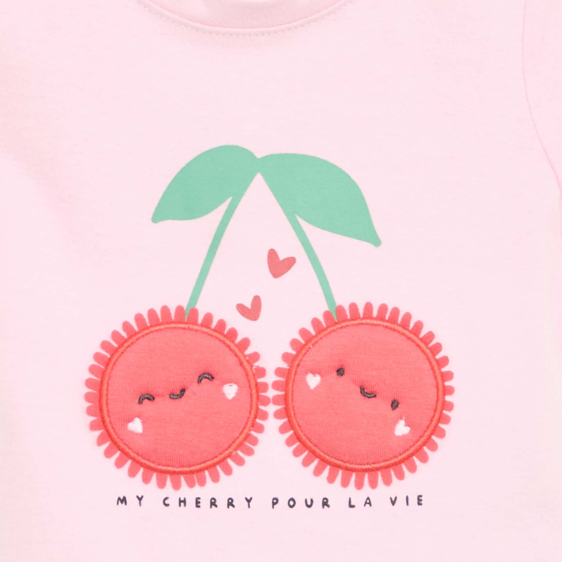 Printed Short-Sleeved T-shirt PINK
