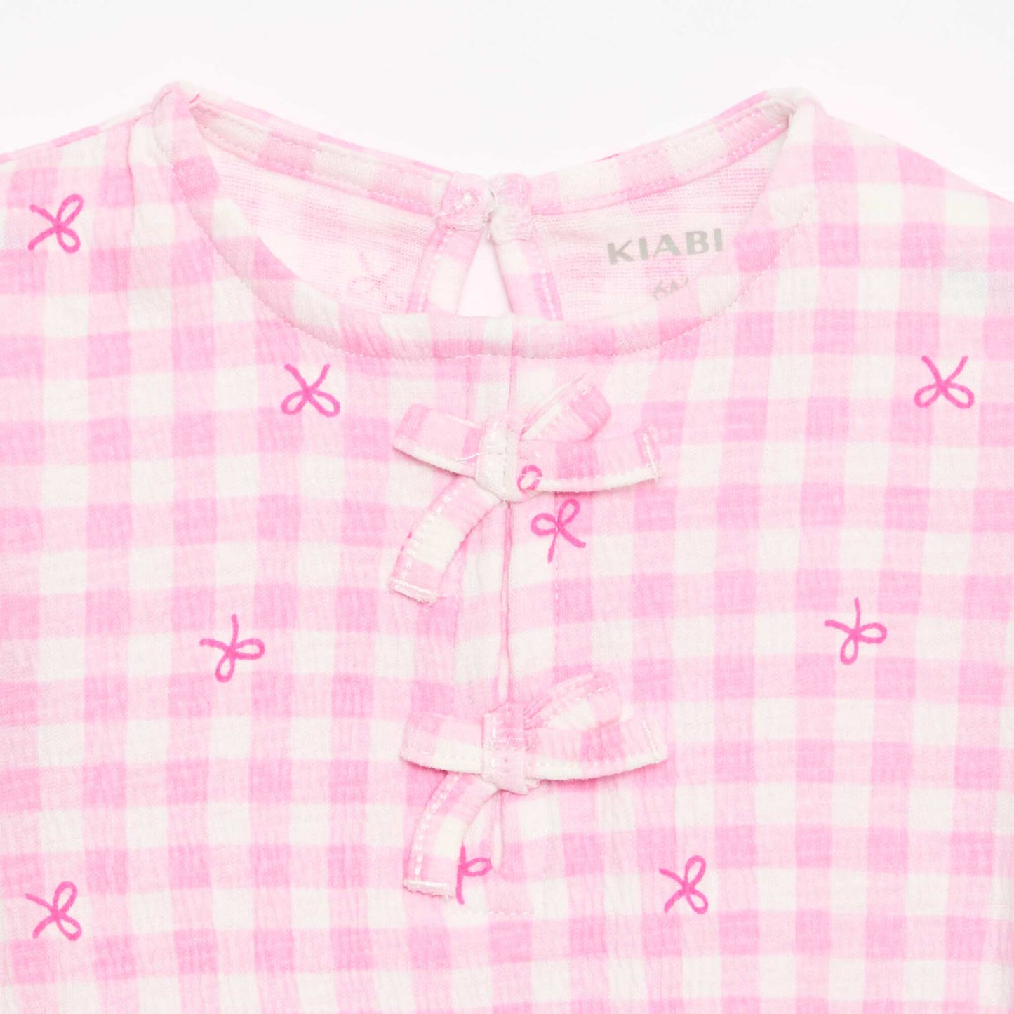 Printed T-shirt with Ruffles PINK