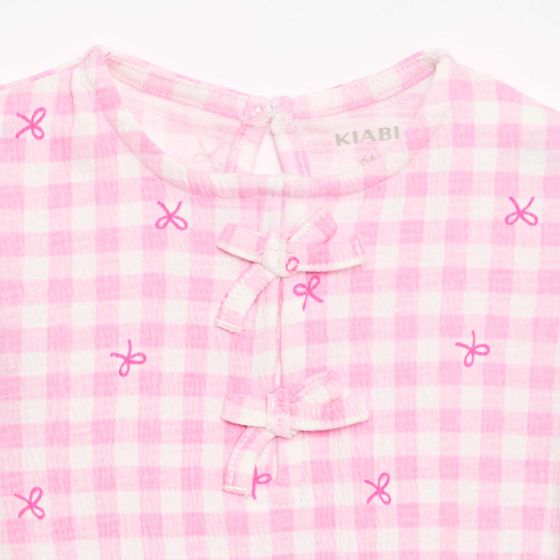 Printed T-shirt with Ruffles PINK