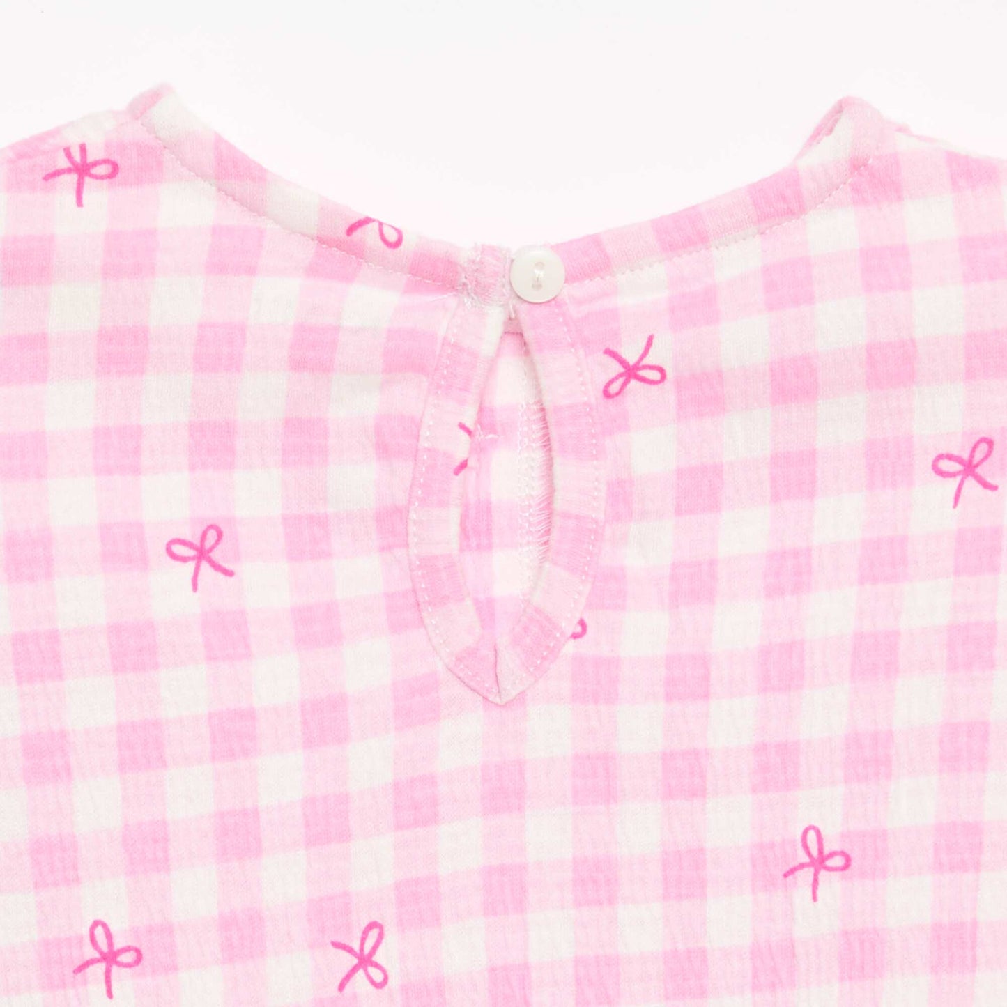 Printed T-shirt with Ruffles PINK