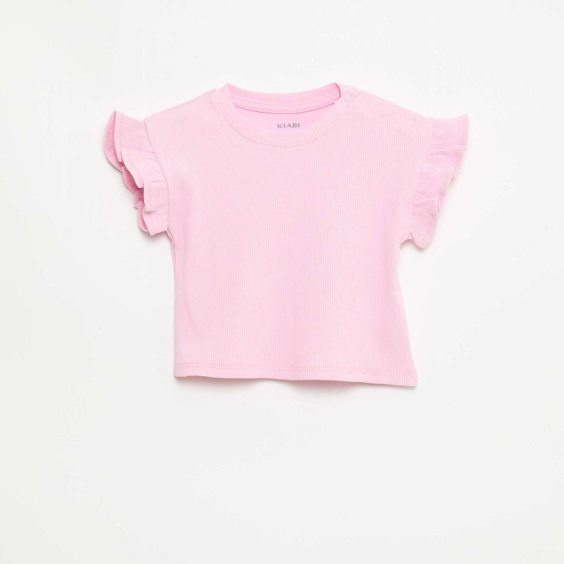 2 ცალიანი მოკლემკლავიანი ბამბის ჯერსის მაისურები თეთრი