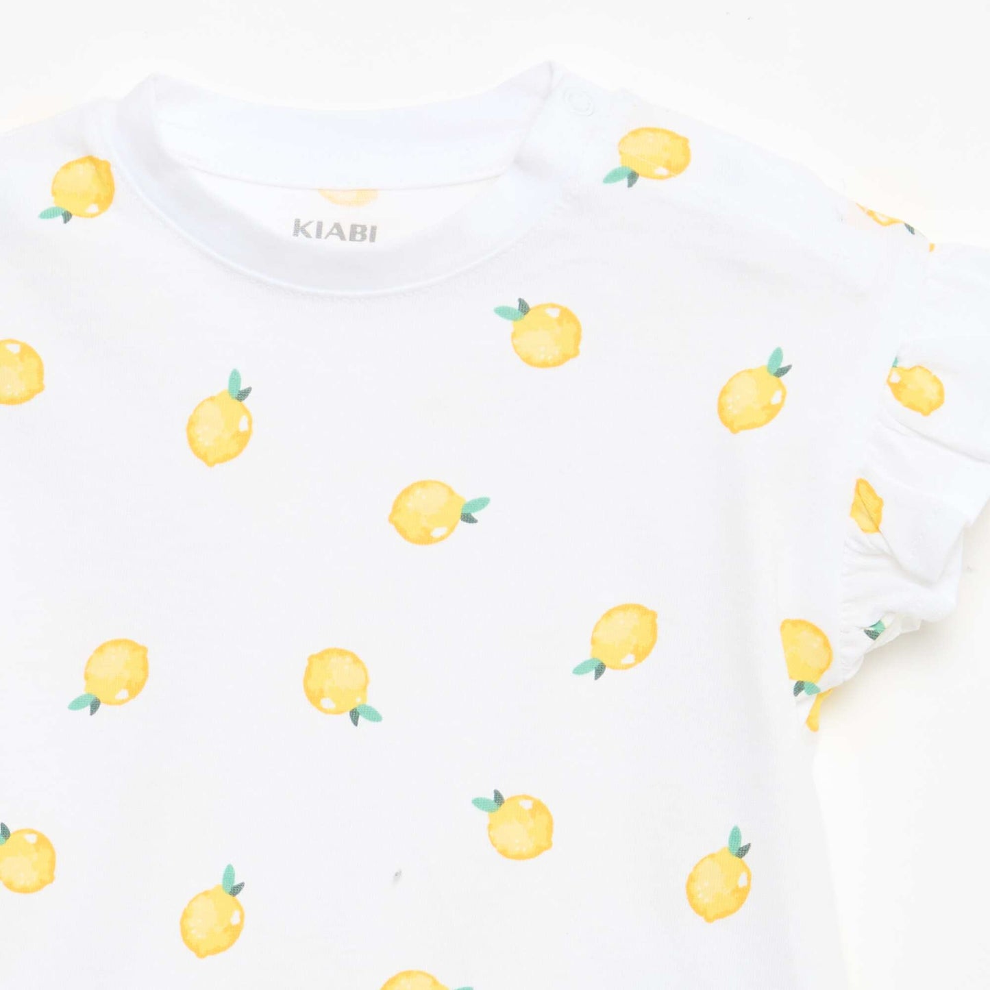 2 ცალიანი მოკლემკლავიანი ბამბის ჯერსის მაისურები თეთრი