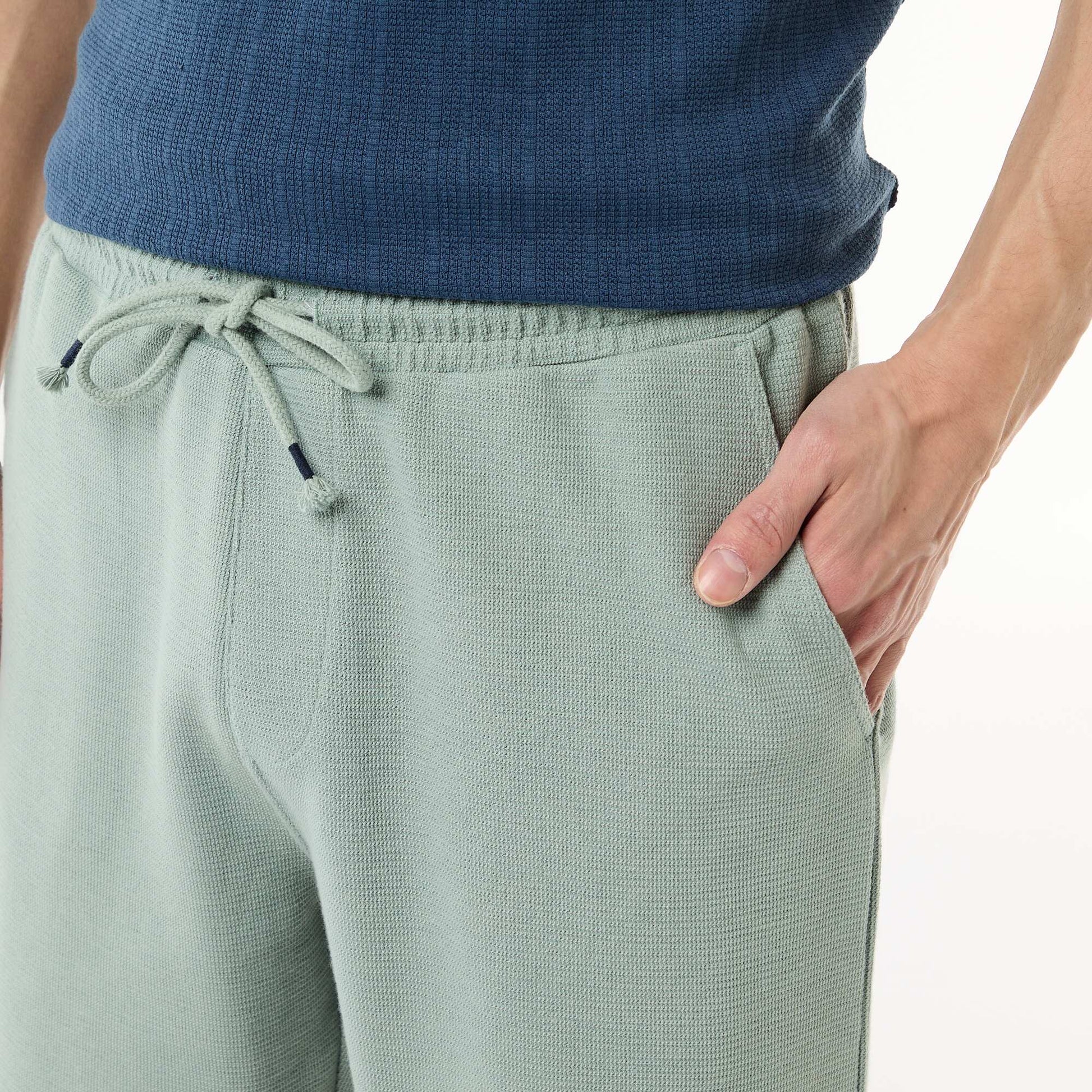 Lightweight French Terry Bermuda Shorts BLUE