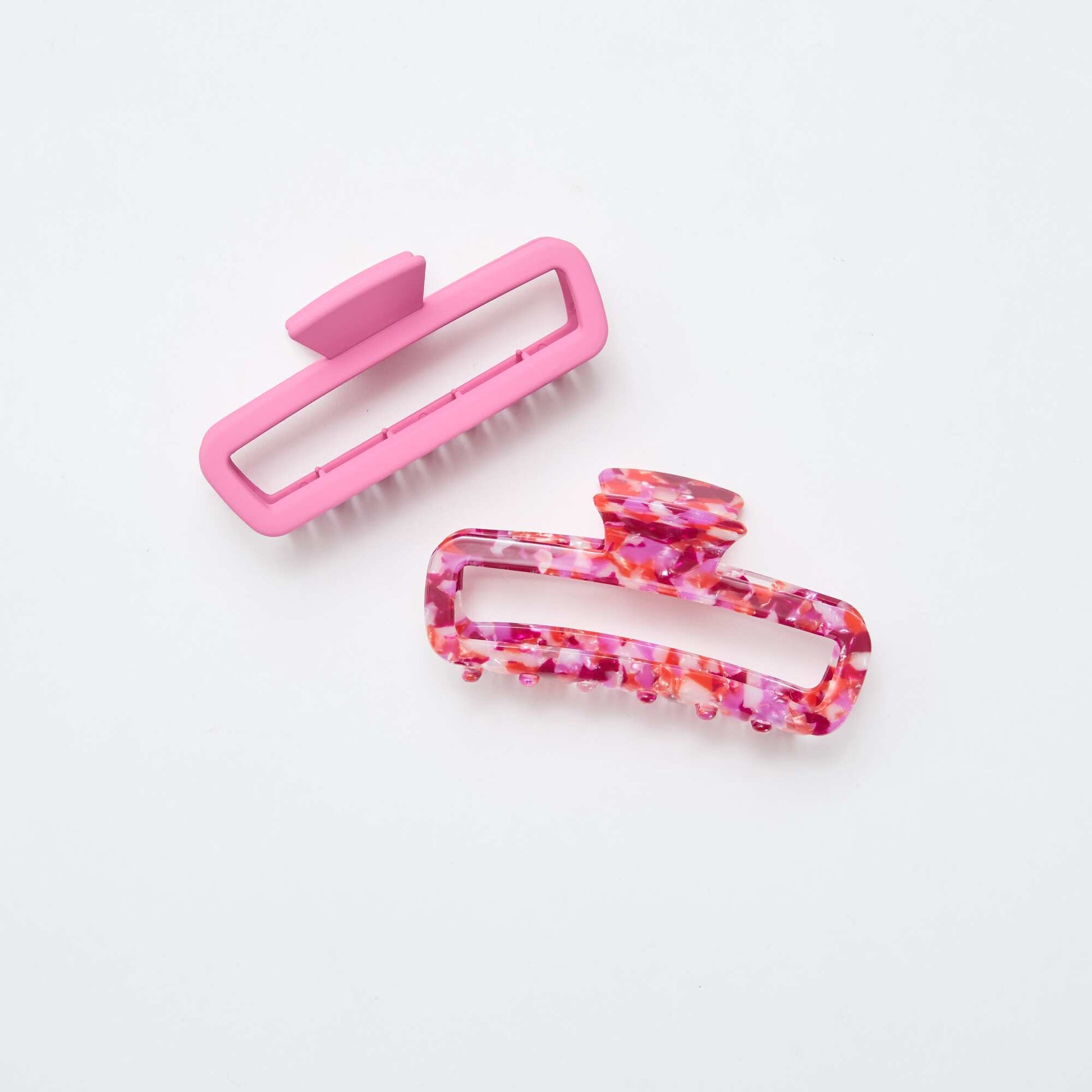 Set of 2 Claw Clips PINK