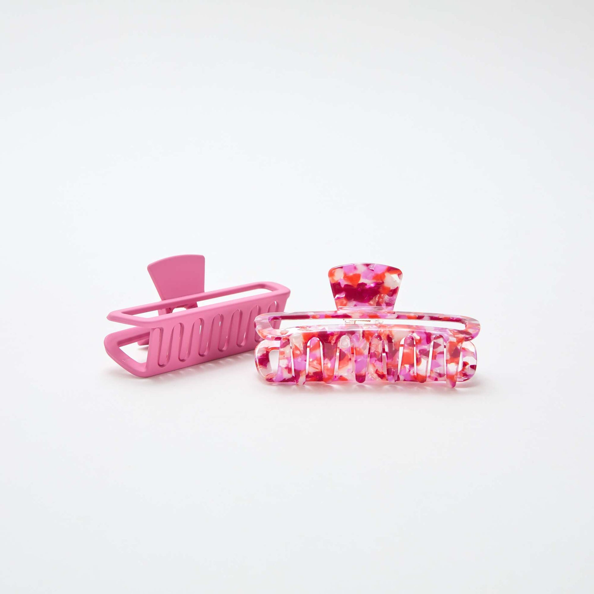 Set of 2 Claw Clips PINK