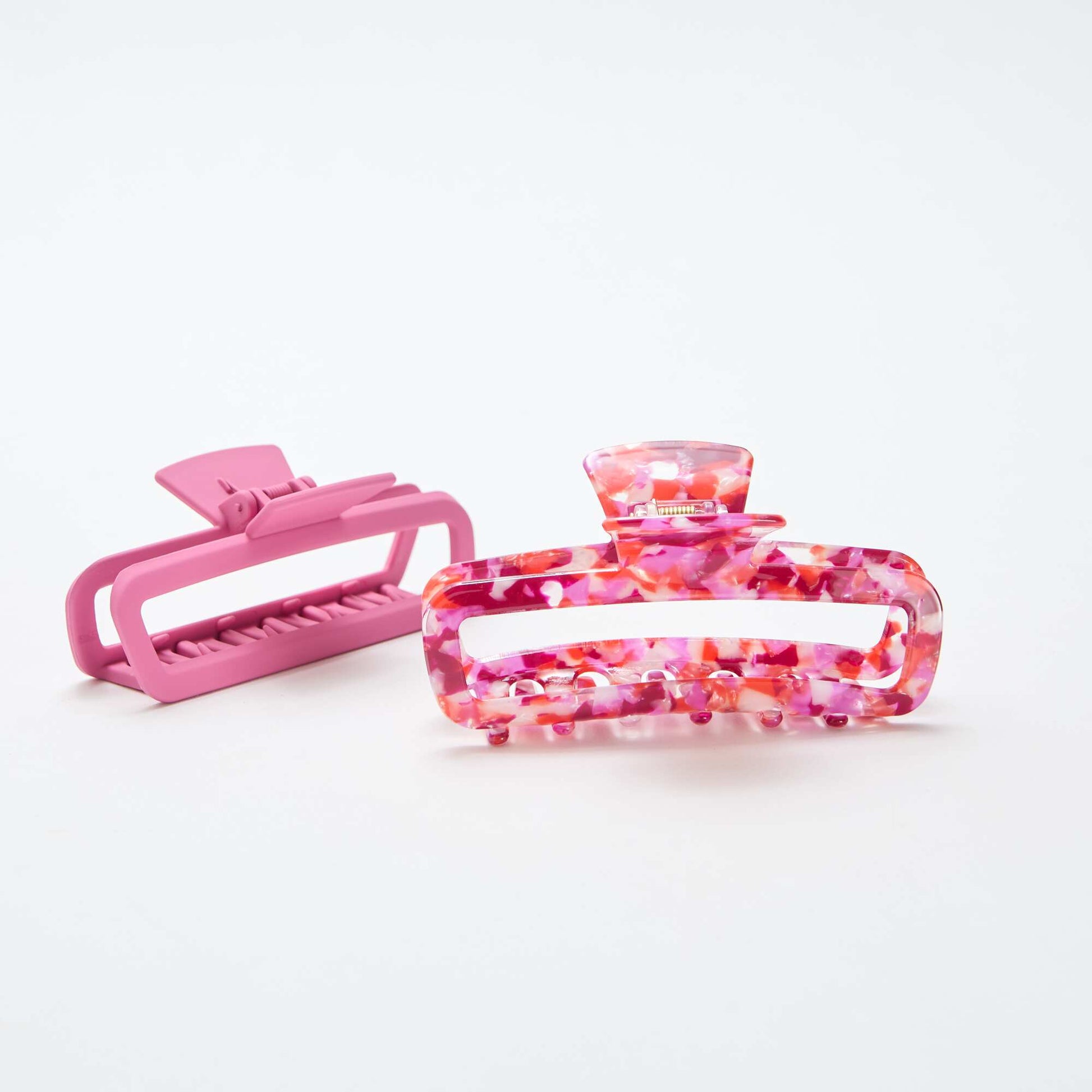 Set of 2 Claw Clips PINK