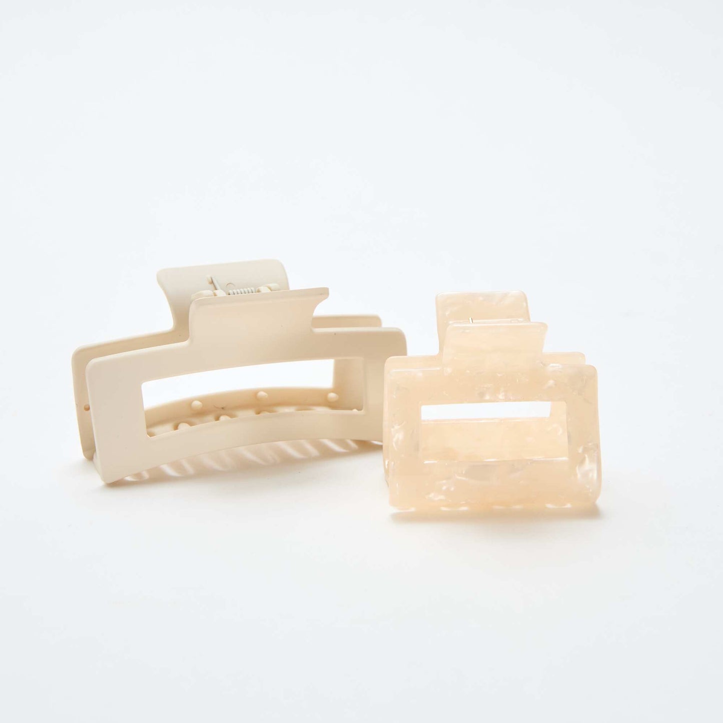 Set of 2 Claw Clips BEIGE