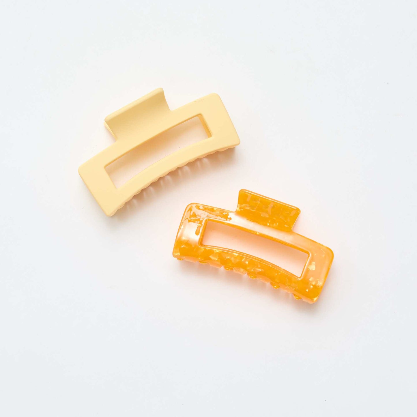 Set of 2 Claw Clips ORANGE