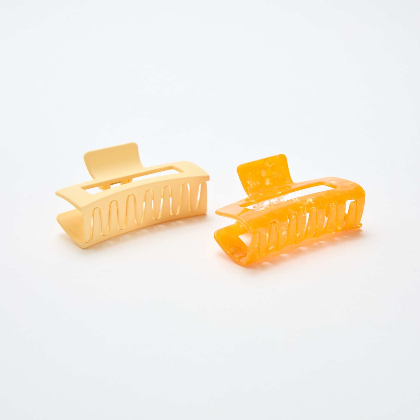 Set of 2 Claw Clips ORANGE