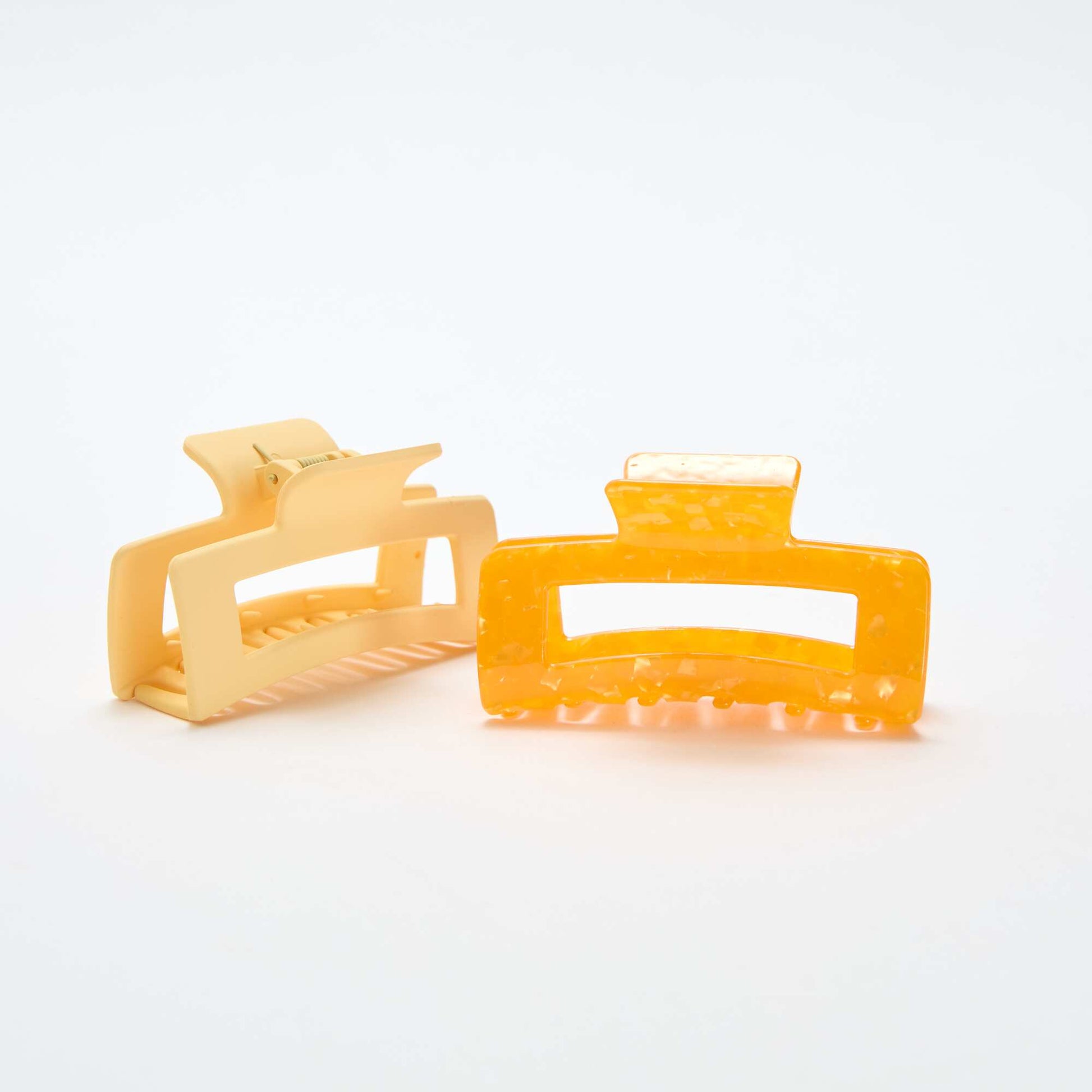 Set of 2 Claw Clips ORANGE
