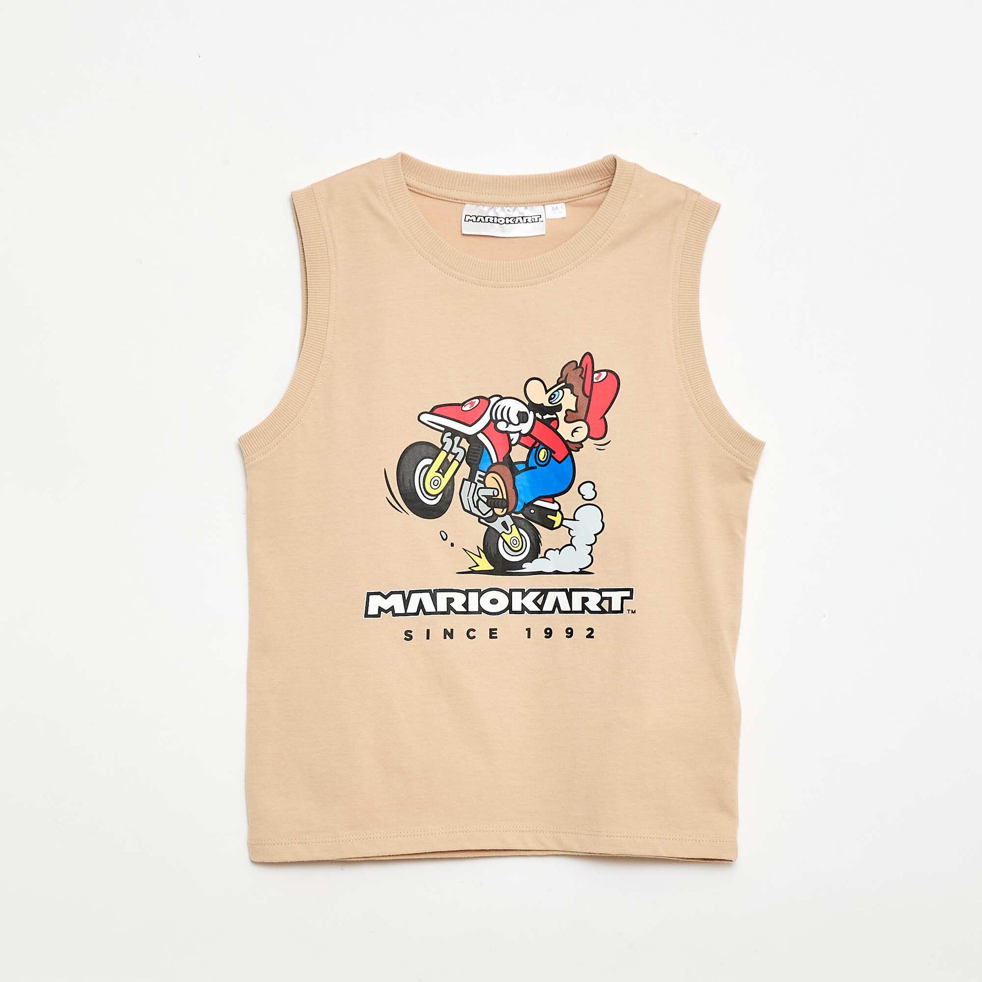 'Mario Kart' Short Pajama Set - 2 Pieces BEIGE